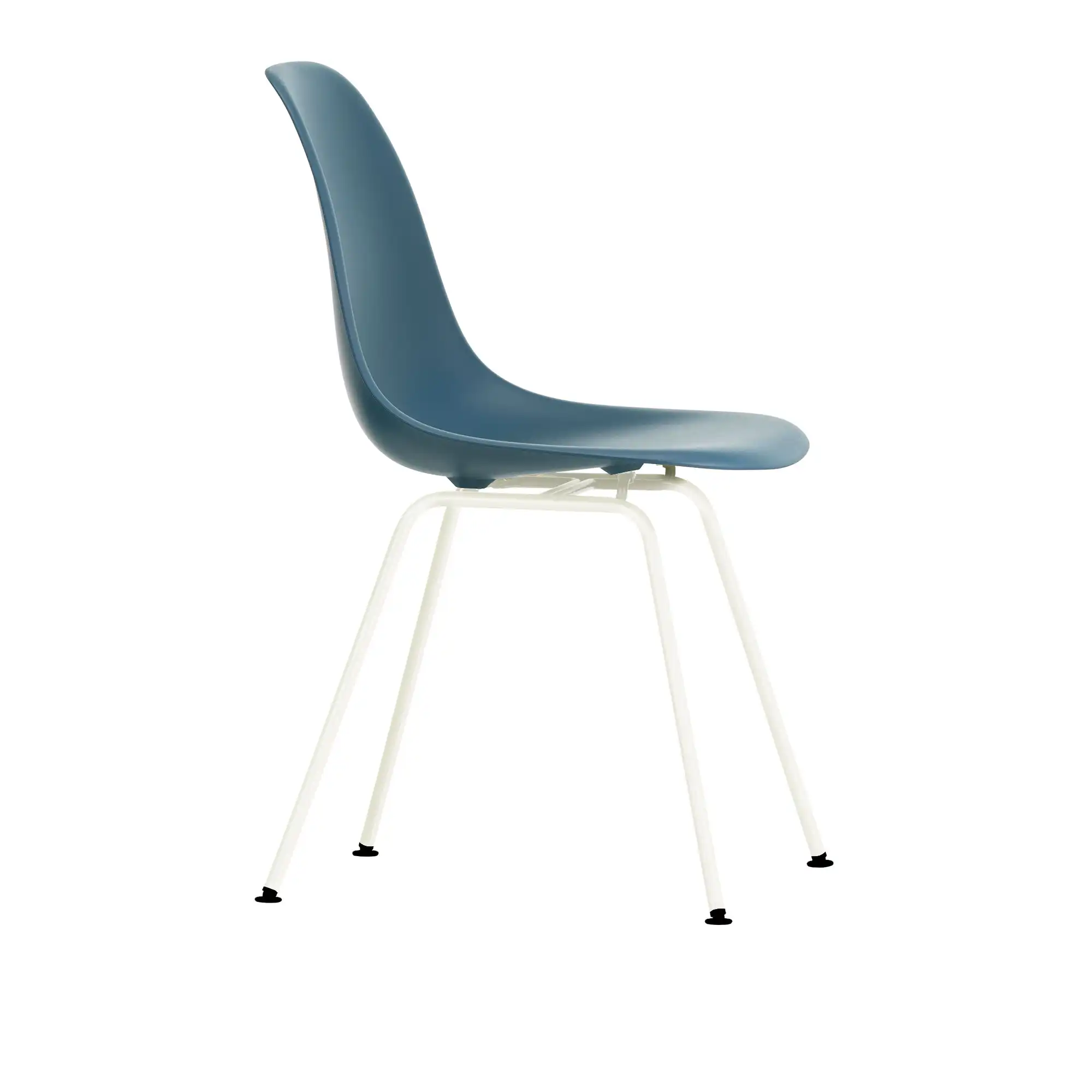 Eames Plastic Chair DSX - 83 Sea Blue - White Base