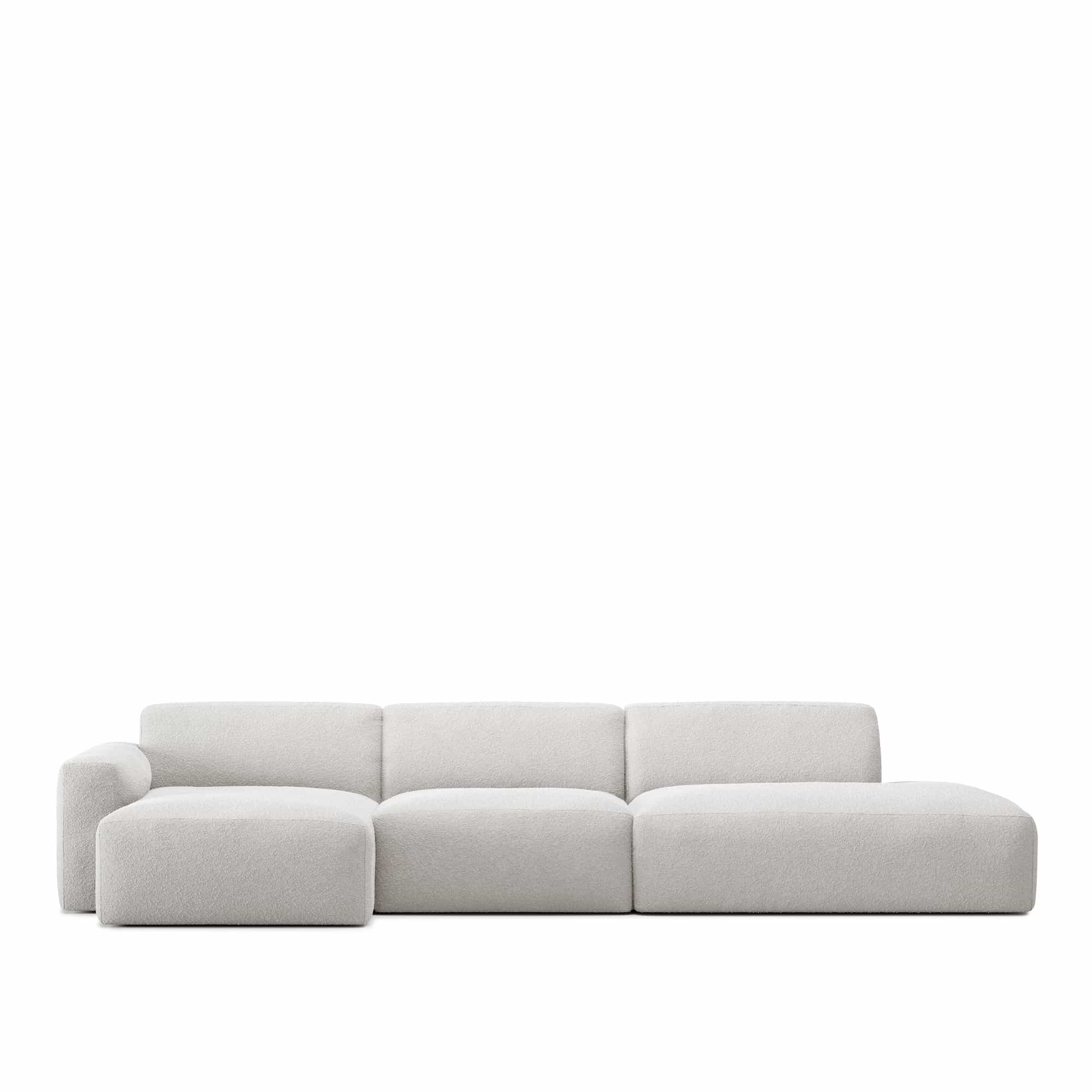 Brick 3-Seater Chaise Lounge Open End Right