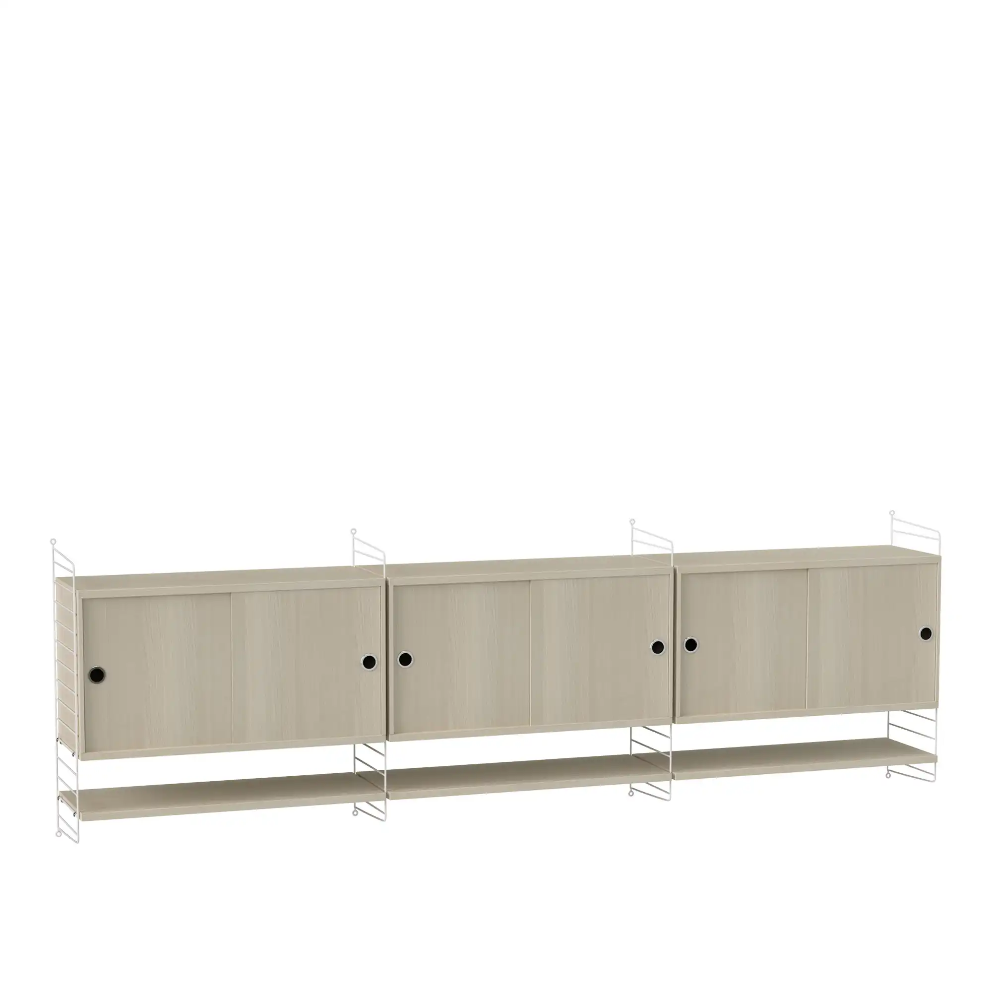Stue hyllesystem F ask/hvit