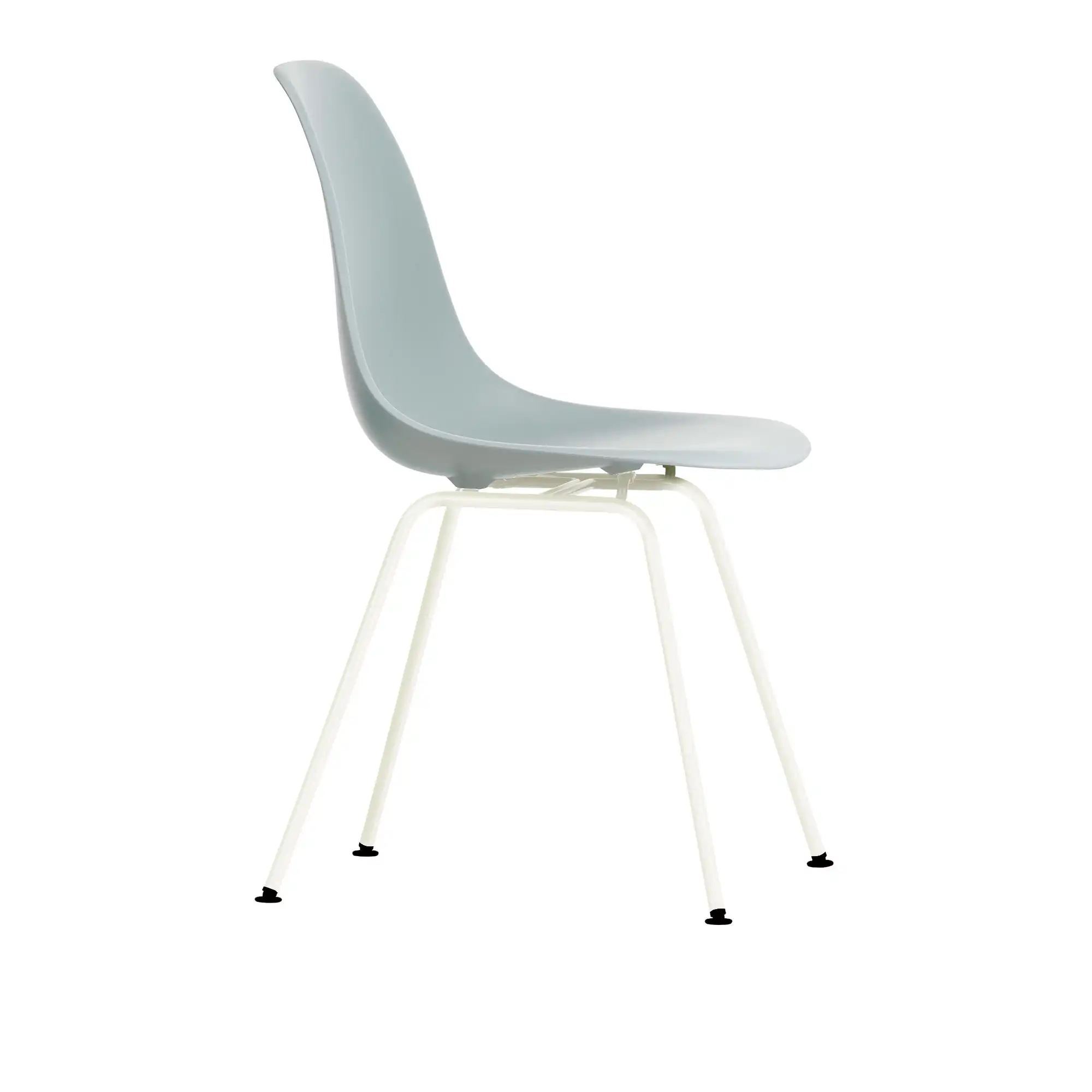 Eames Plastic Chair DSX - 24 Light Grey - White Base
