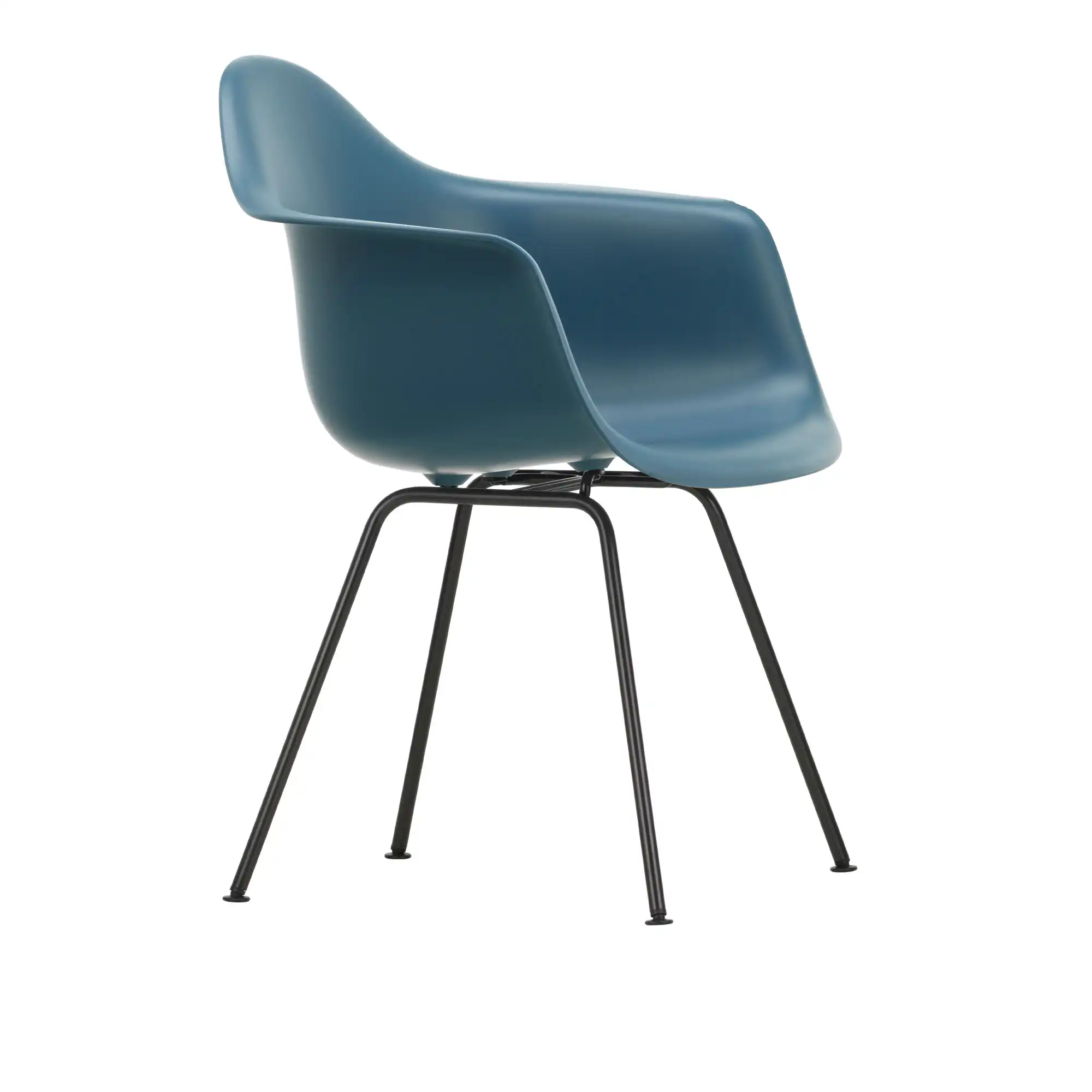 Eames Plastic Armchair DAX - 83 Sea Blue - Basic Dark Base