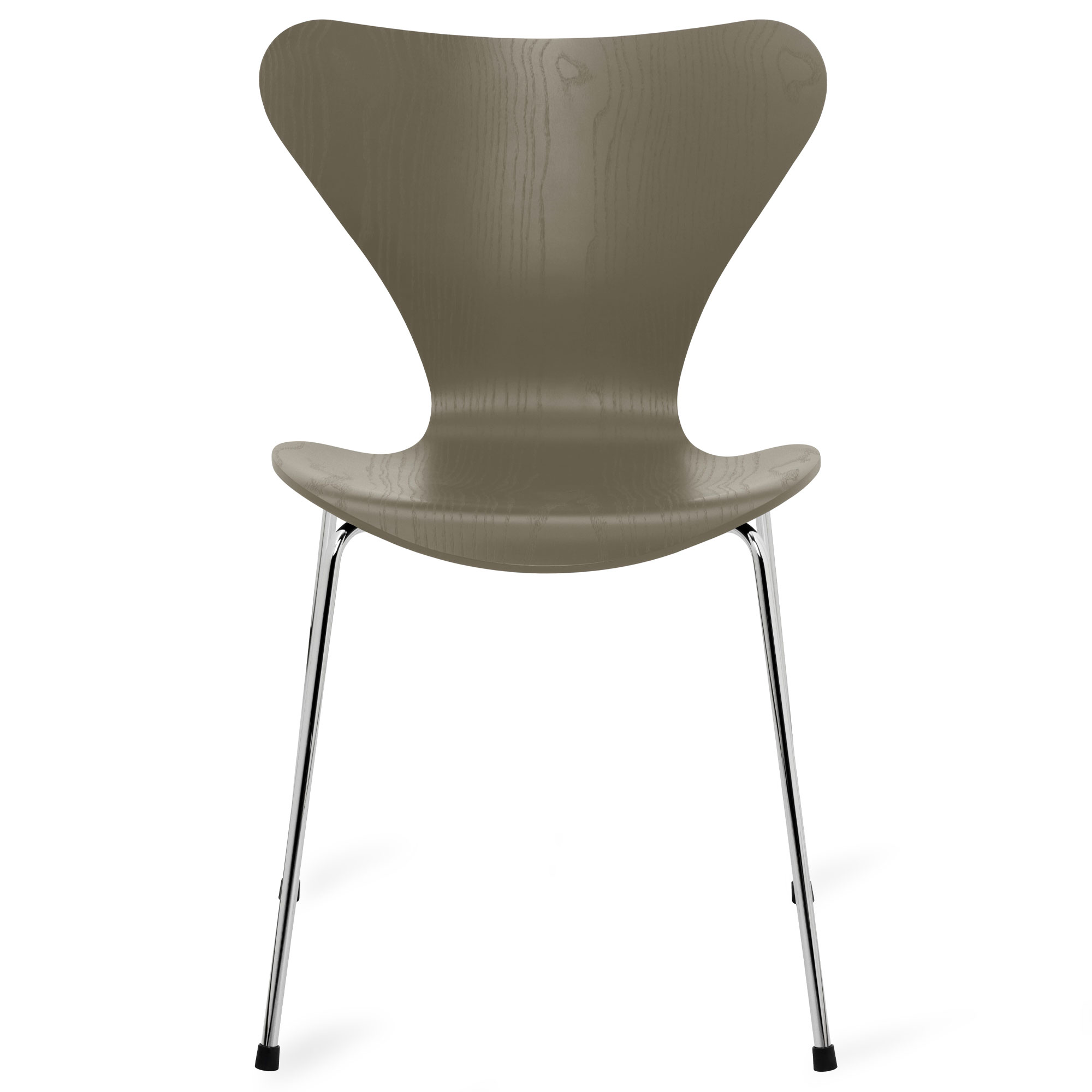 Series 7 stol 3107 farget askfiner stålram svart svart