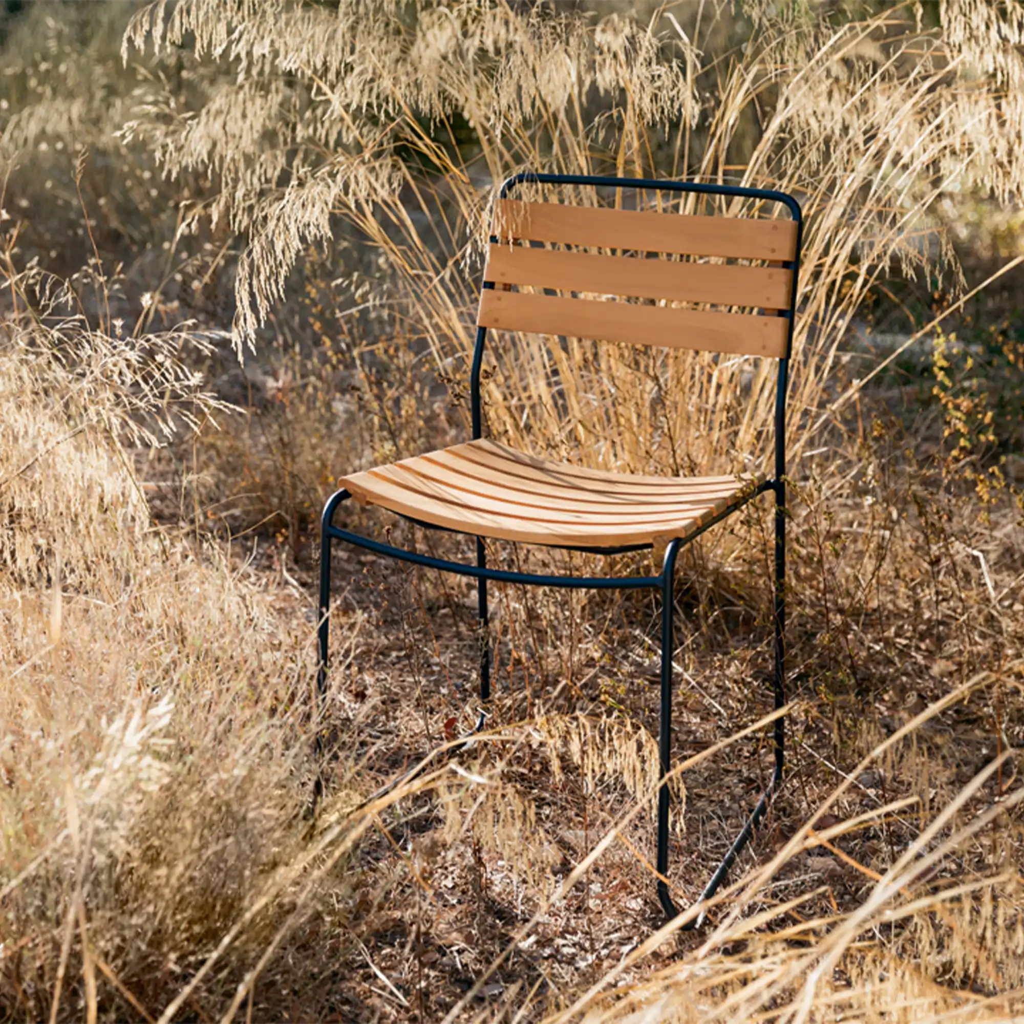 Surprising Teak Chair, Pesto