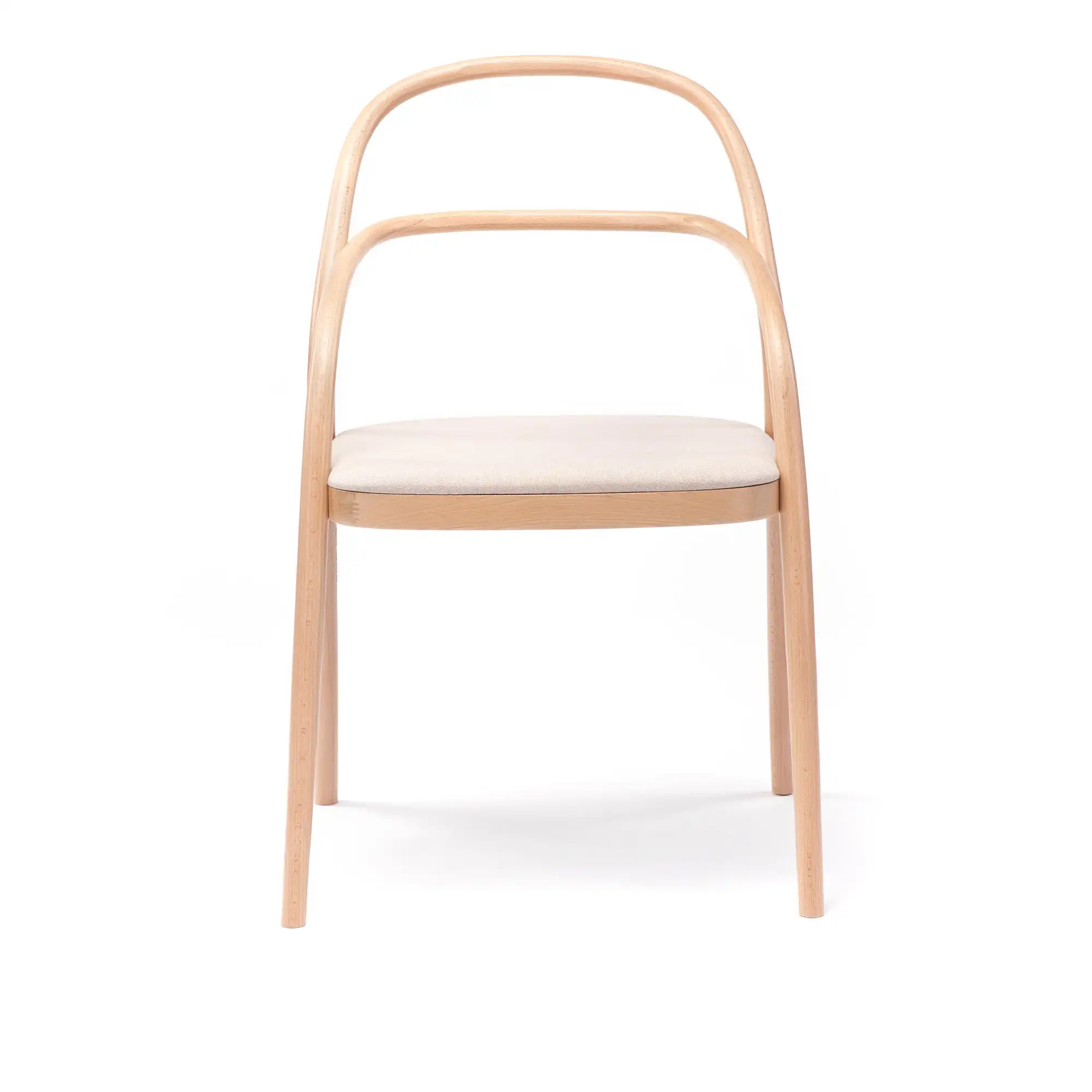 002 Chair Natural Beech Lacquered Jet Bioactive 9110