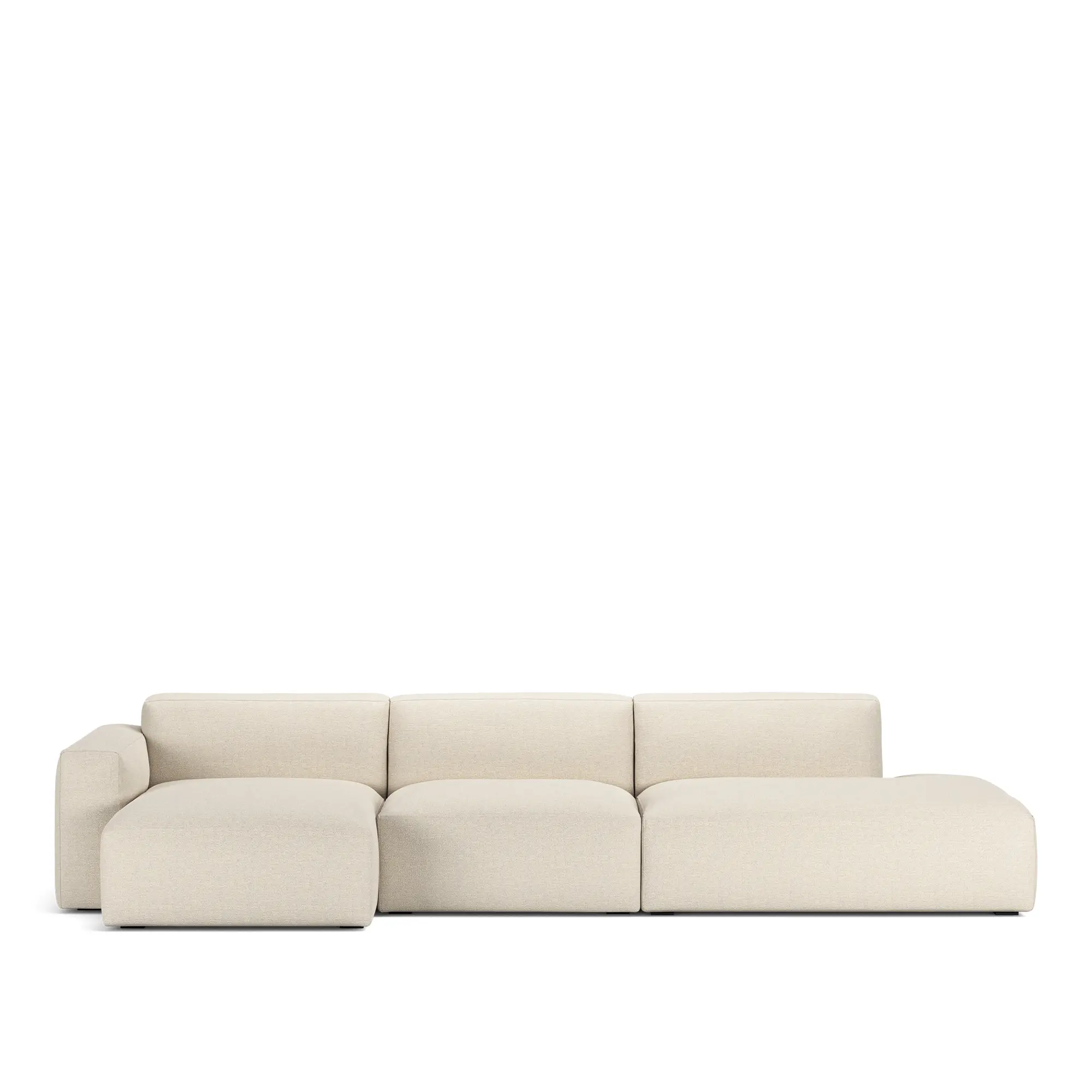 Brick 3-seters sofa sjeselong åpen ende høyre
