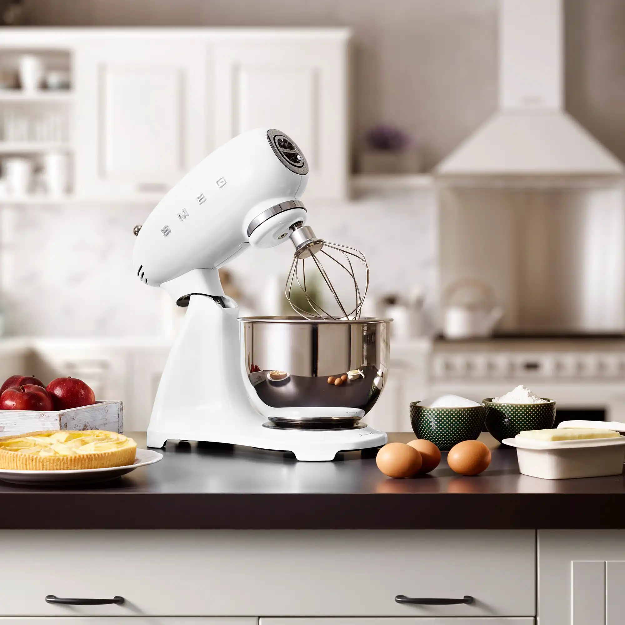 Smeg Stand Mixer Full Color White