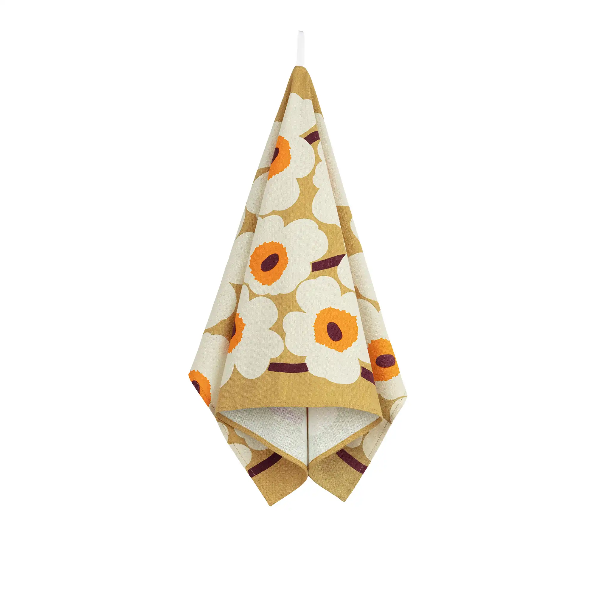 Unikko kjøkkenhåndkle Caramel, Cream & Warm Orange