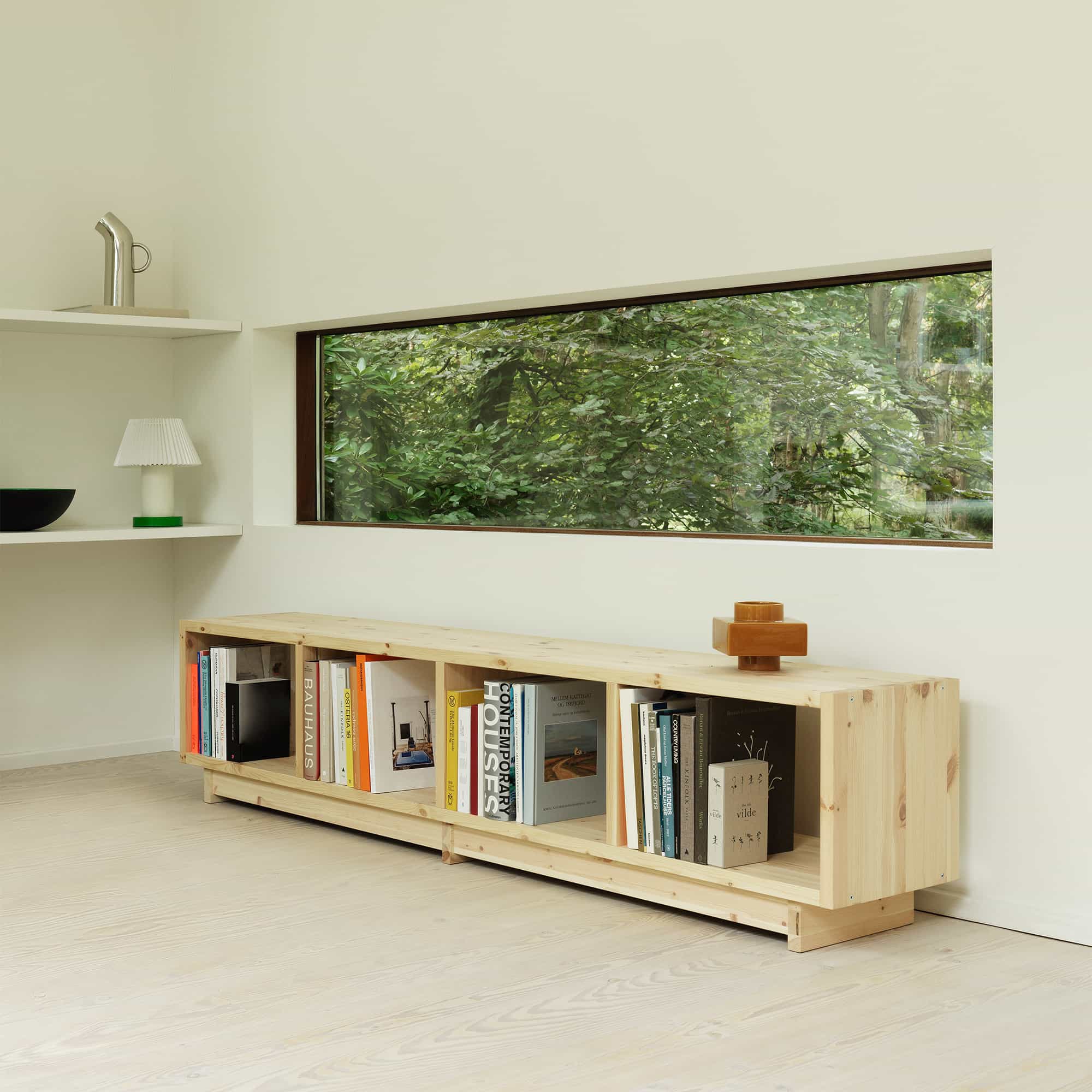Plank Bookcase Low