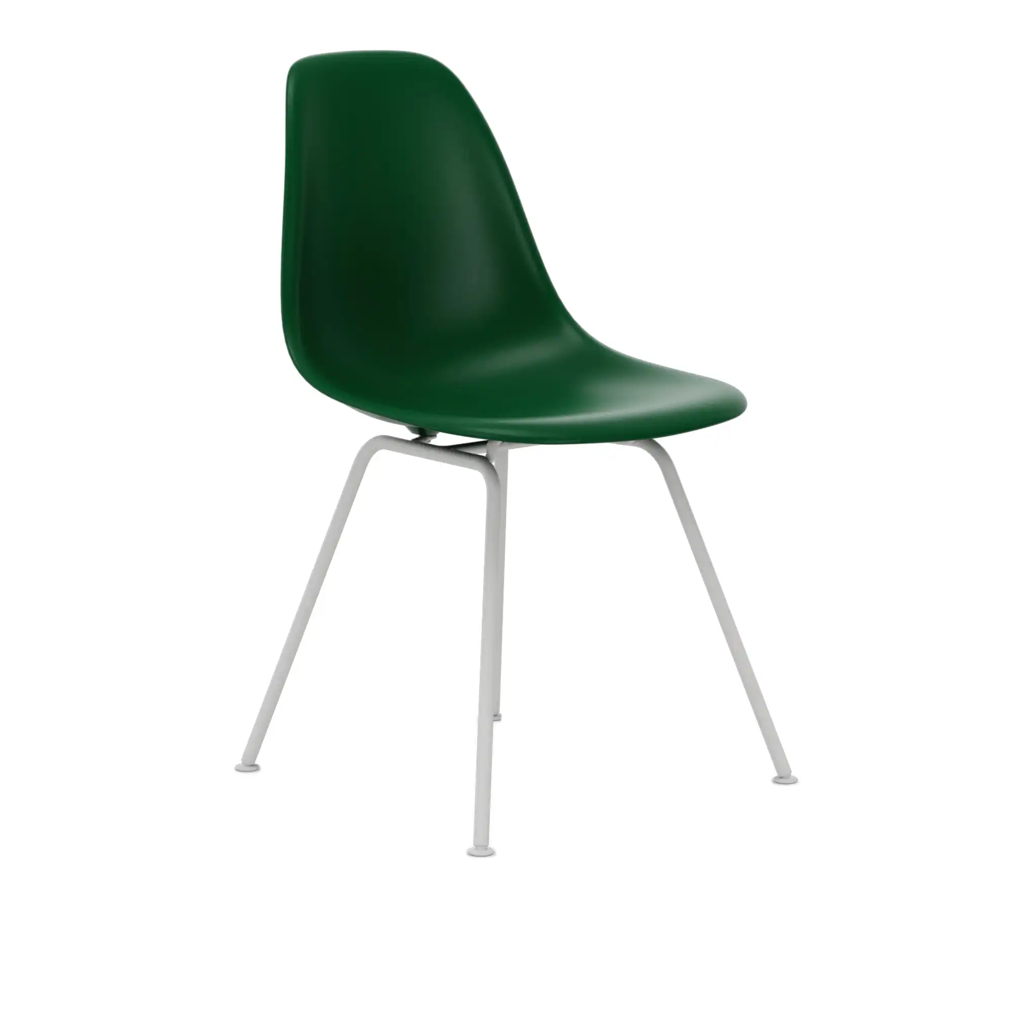 Eames RE Plastic Chair DSX 17 Emerald, White Base