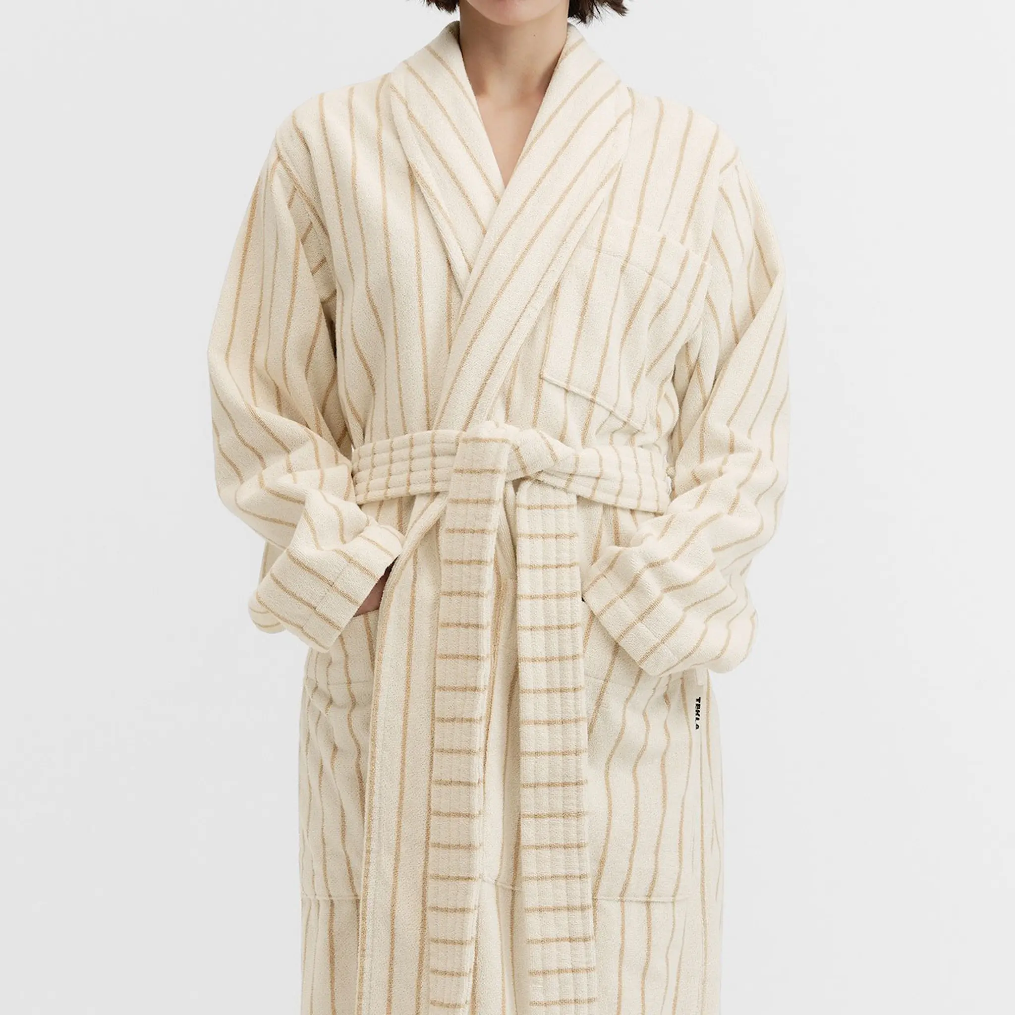 Classic Sienna Stripes badekåpe