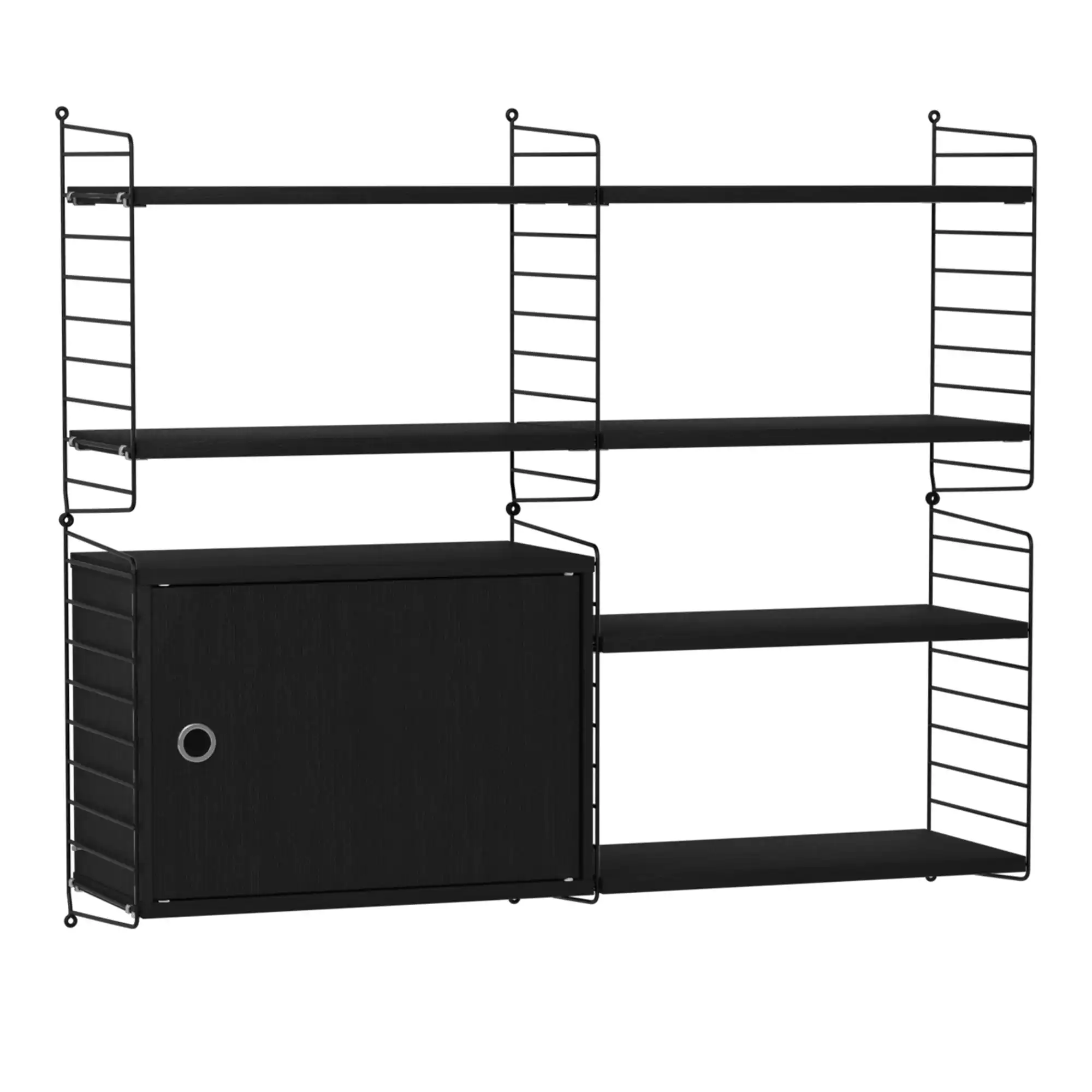 Stue hyllesystem R svart/svart