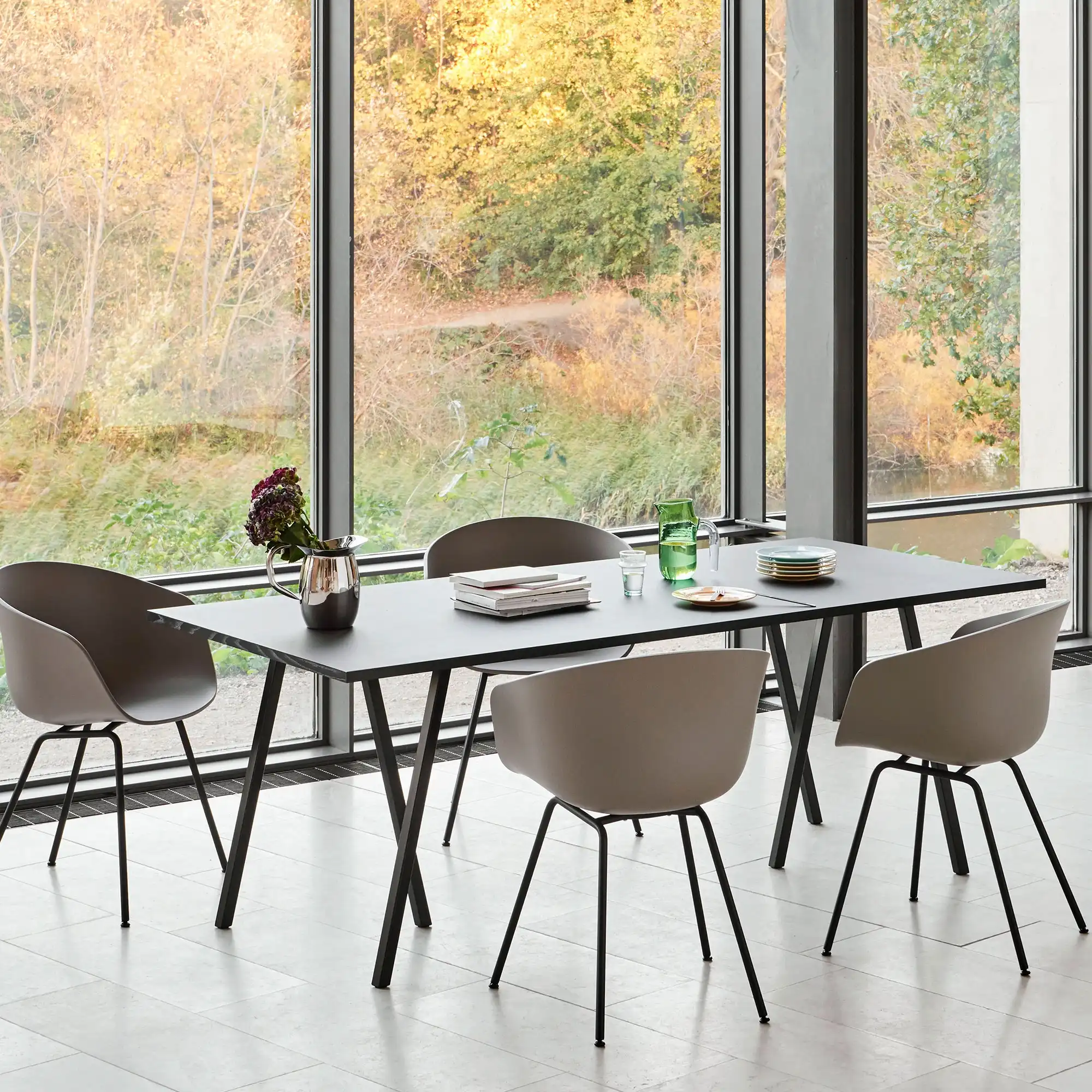Loop Stand bord med forsterkningstopp 200 cm