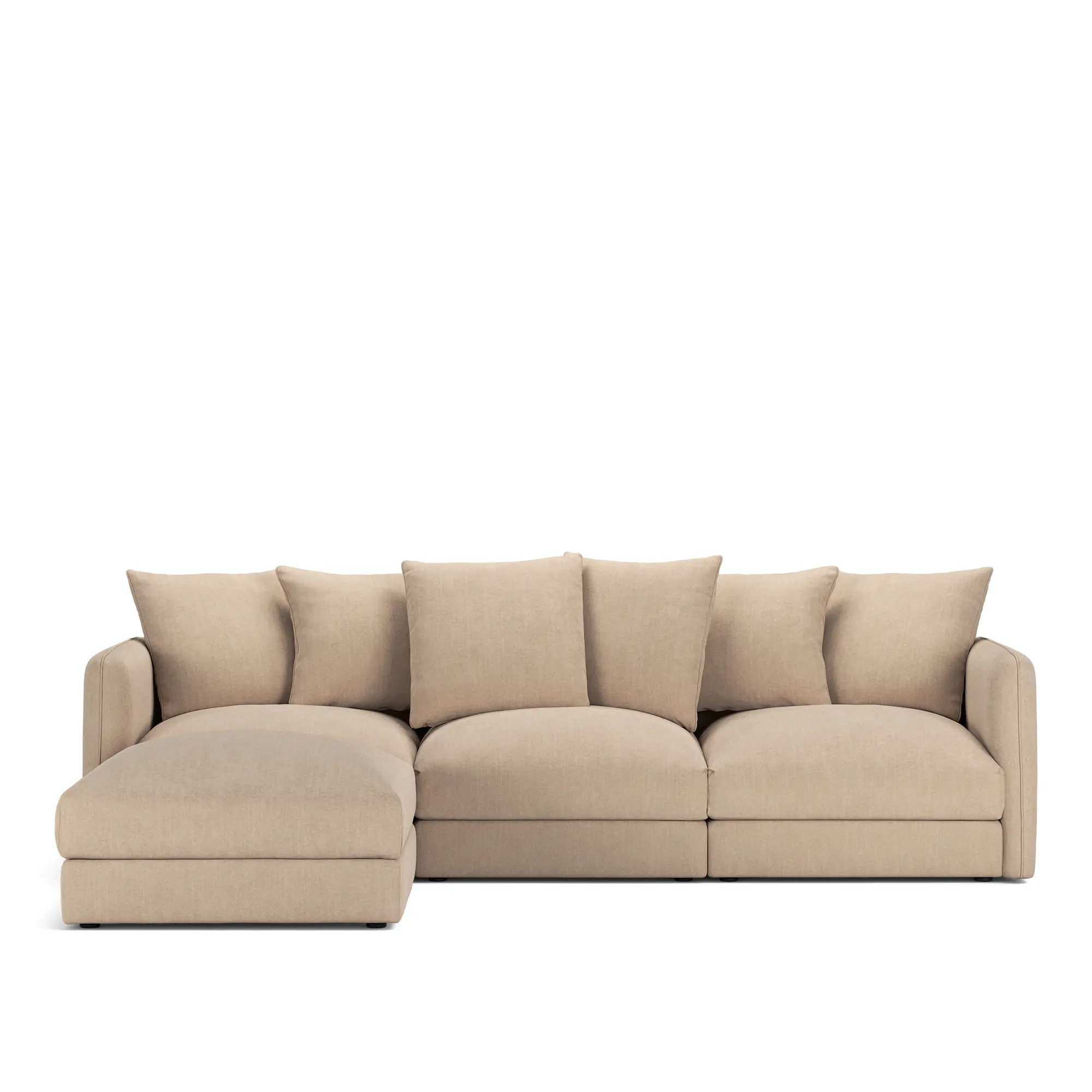 Pavarotti 3-seters sofa med fotskammel