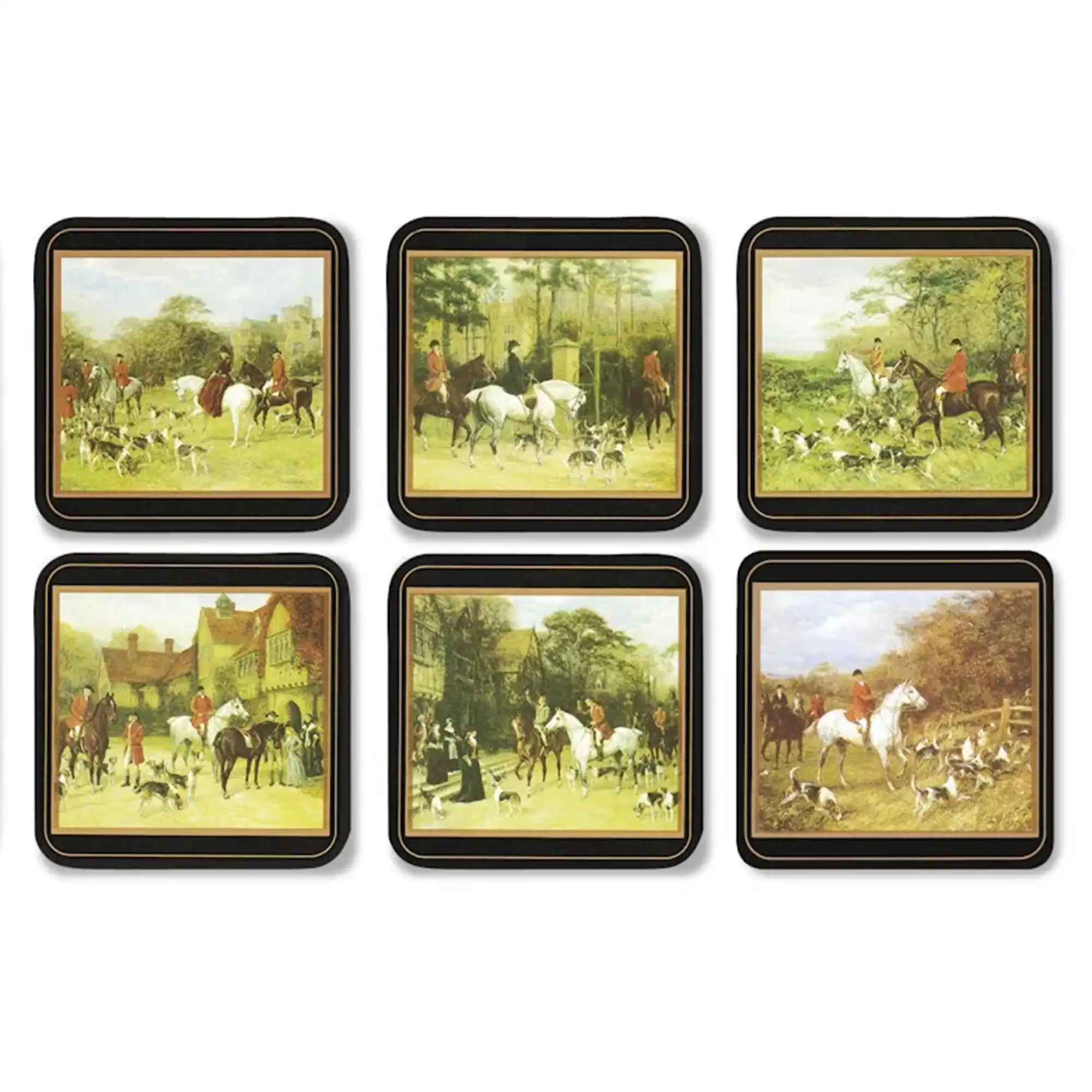 Tally Ho coasters 6-pack