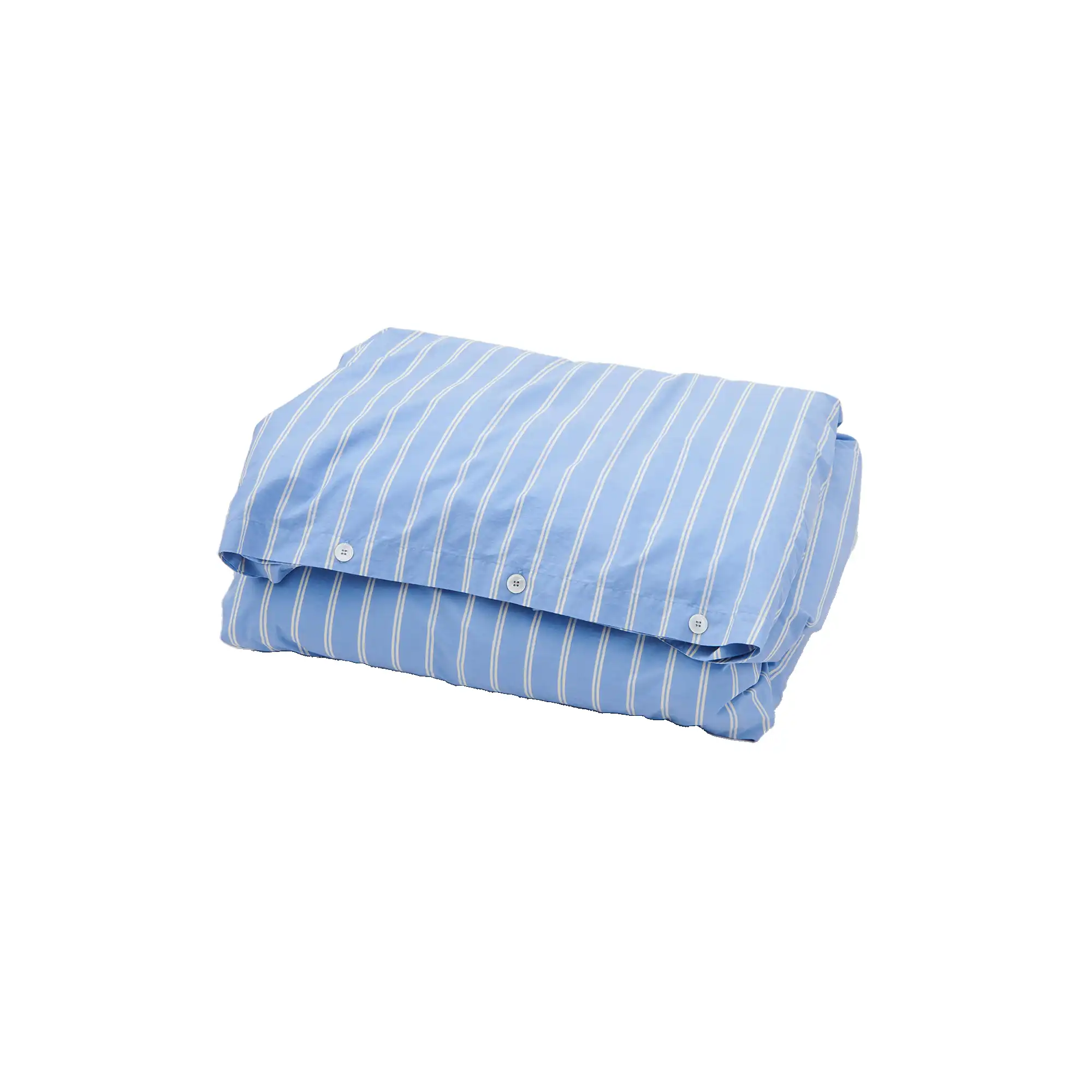 Percale Duvet Cover Island Blue Stripes