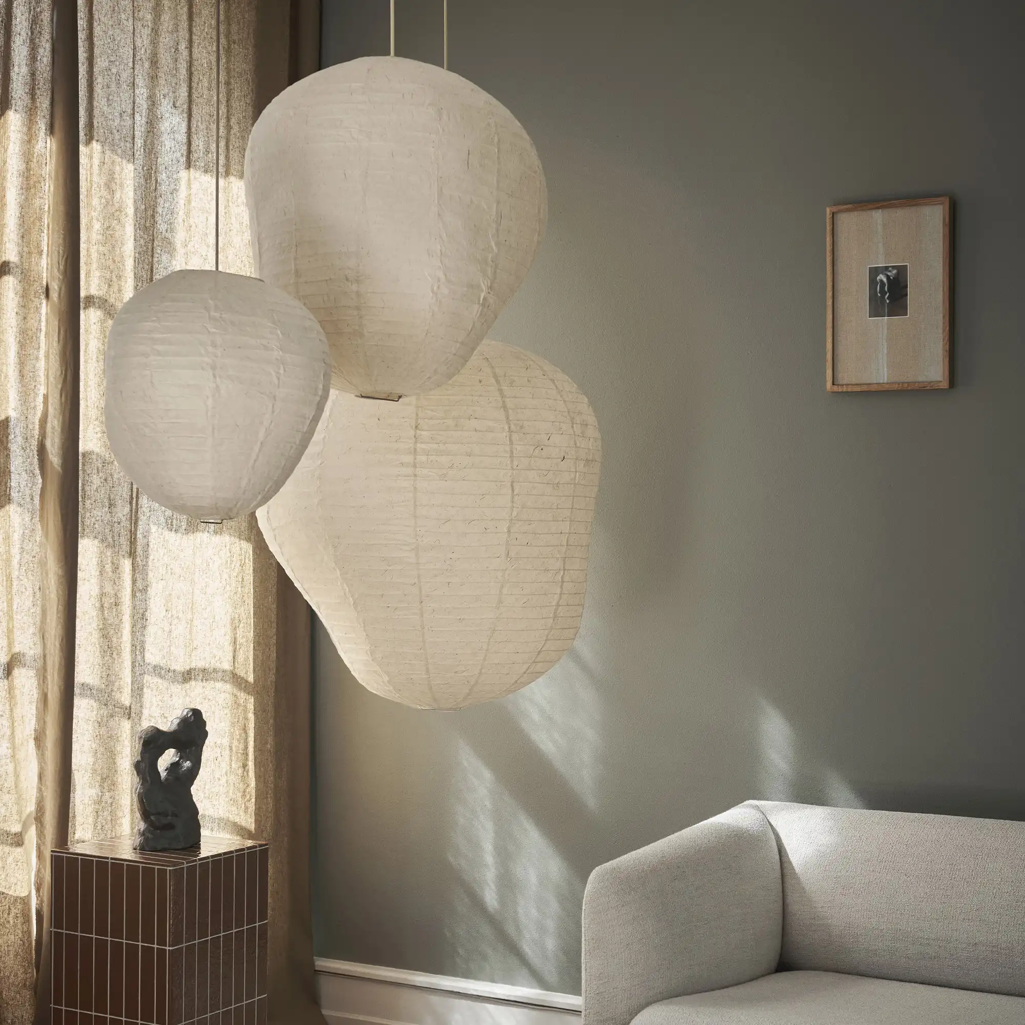 Kurbis lampshade natural