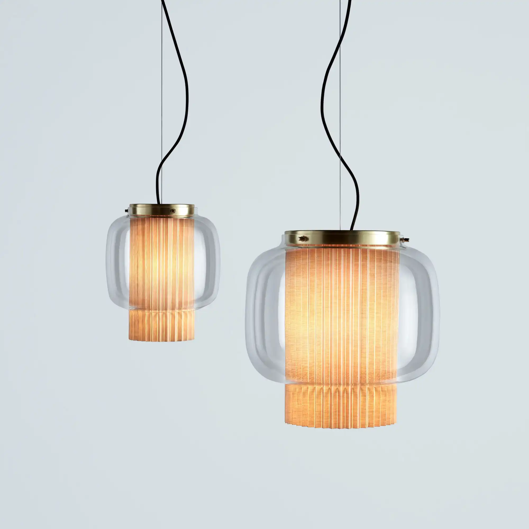 Manila T Pe, Brass/Transparent,Excl. E27 Halo ECO Max. 77W | E27 LED 13W 3000K