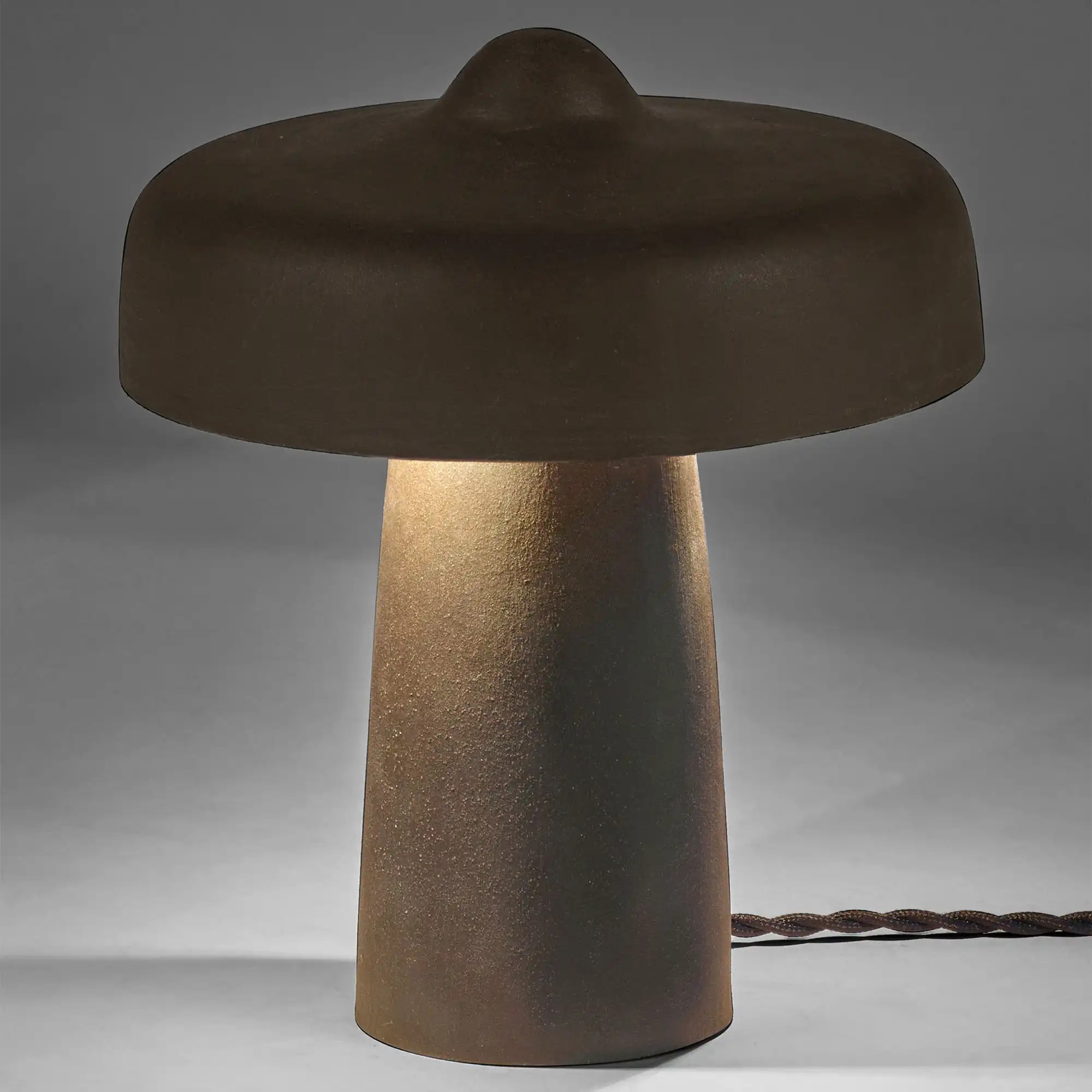 Bordlampe svart fou