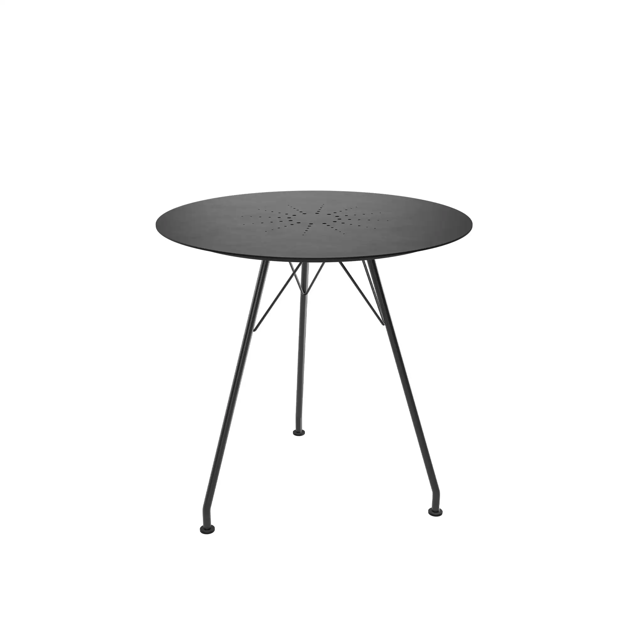 CIRCUM Café Table Black Aluminium