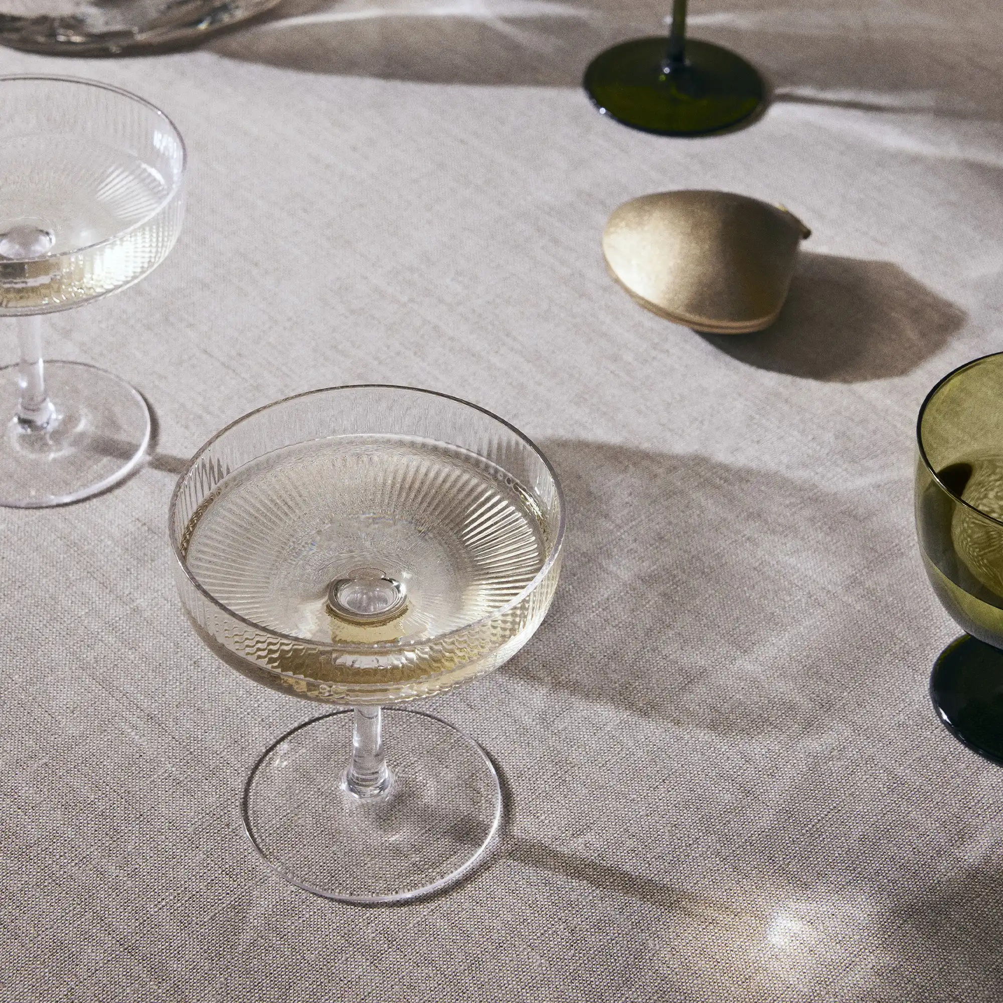 Ripple Champagne Saucer Set