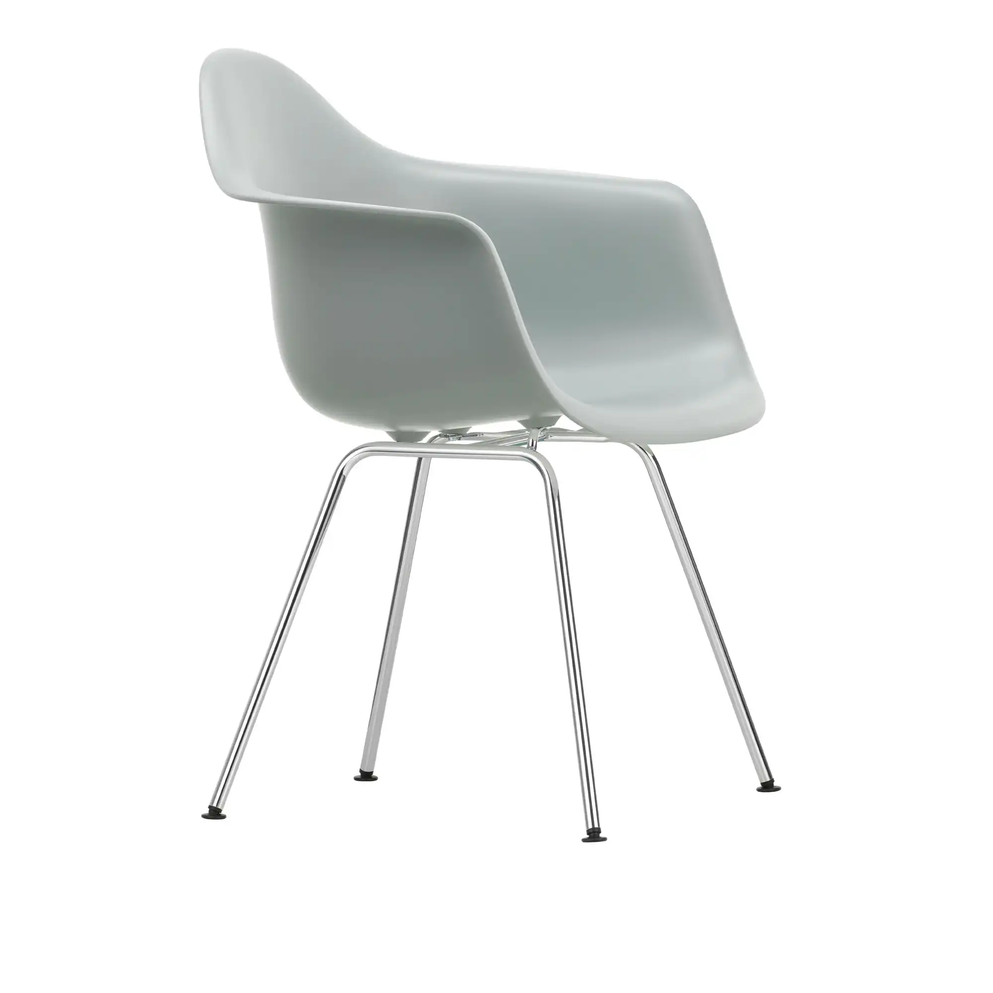 Eames Plastic Armchair DAX - 24 Light Grey - Chrome Base