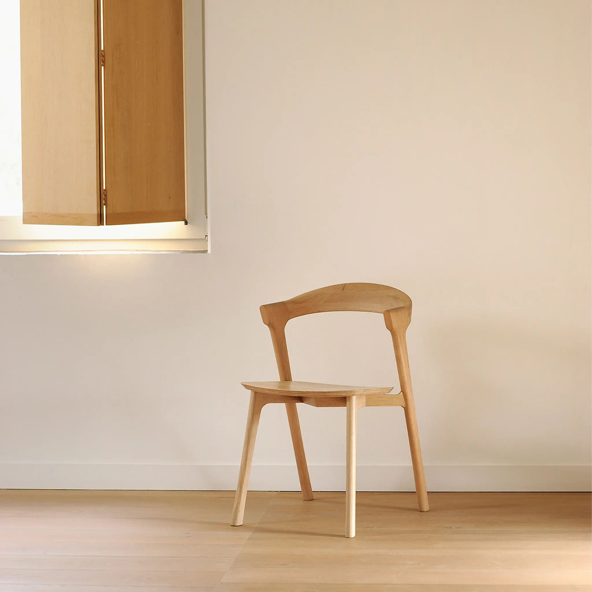 Bok Dining Chair - Oak / Leather Cognac