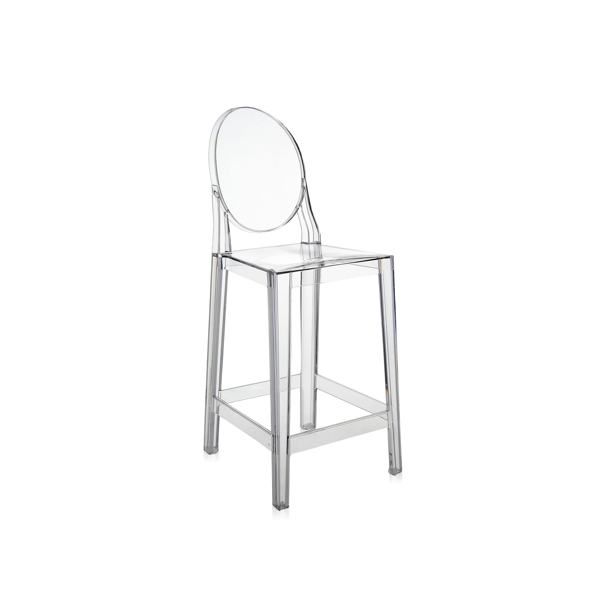 One More Stool Oval Back Rest H.65 cm - Kartell - Philippe Starck - NO GA