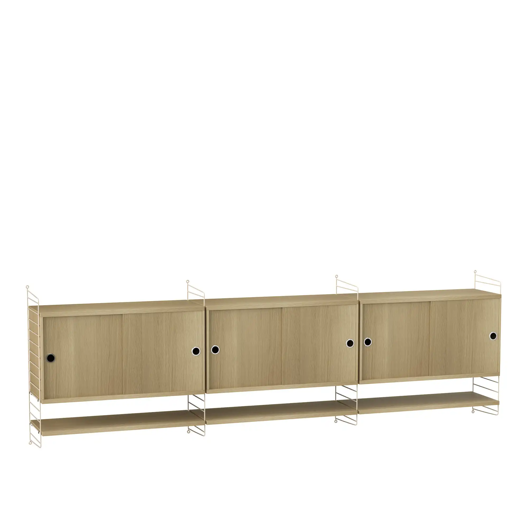 Stue hyllesystem F eik/beige