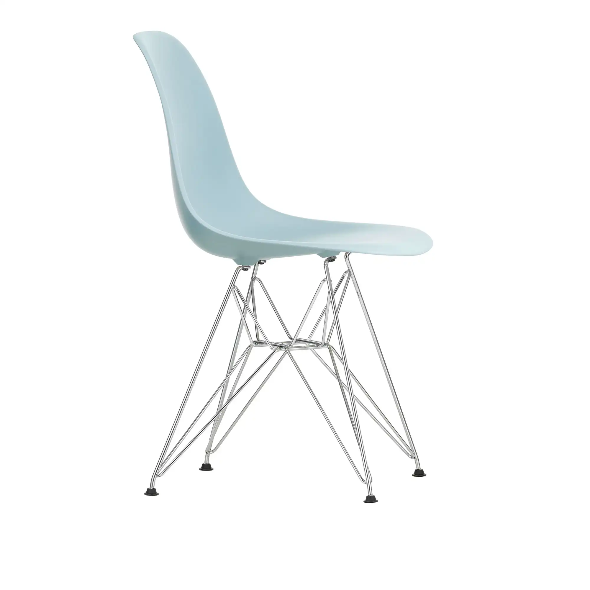 Eames Plastic Chair DSR - 23 Ice Grey - Chrome Base