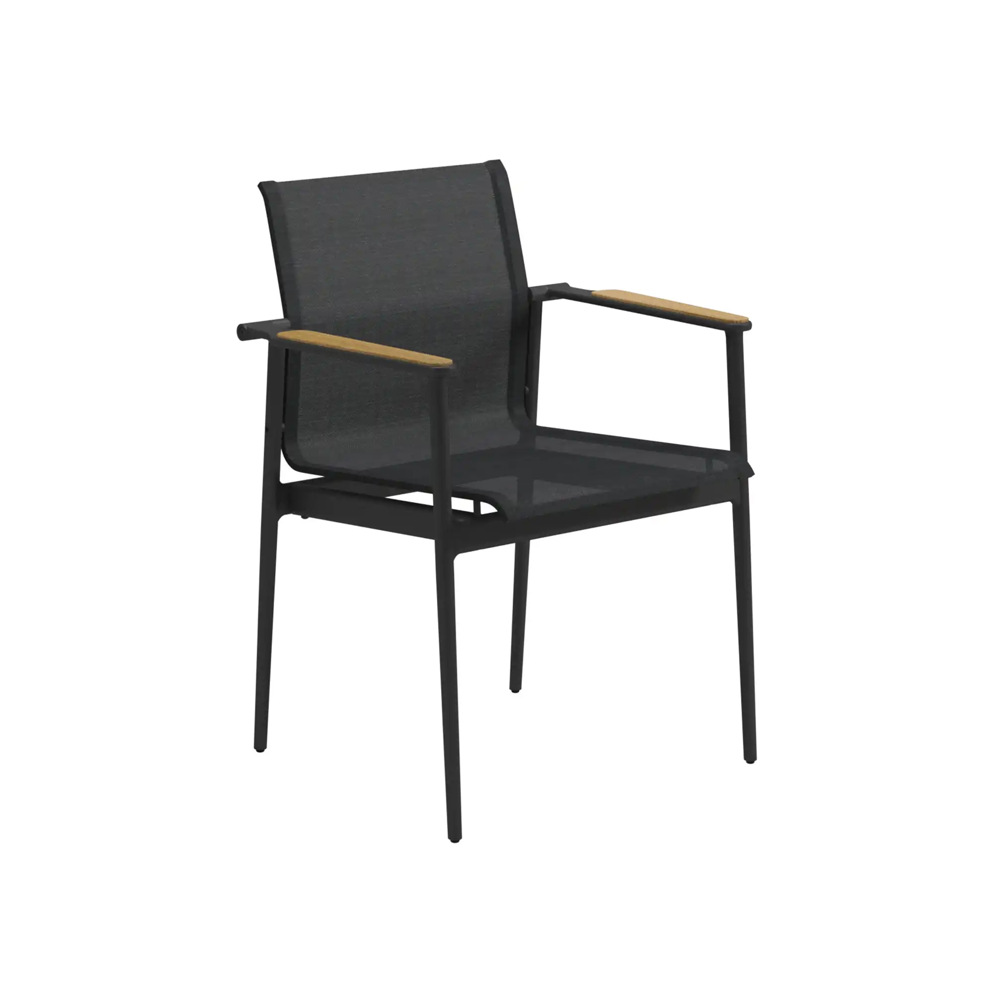 180 Stacking Chair with Teak Arms