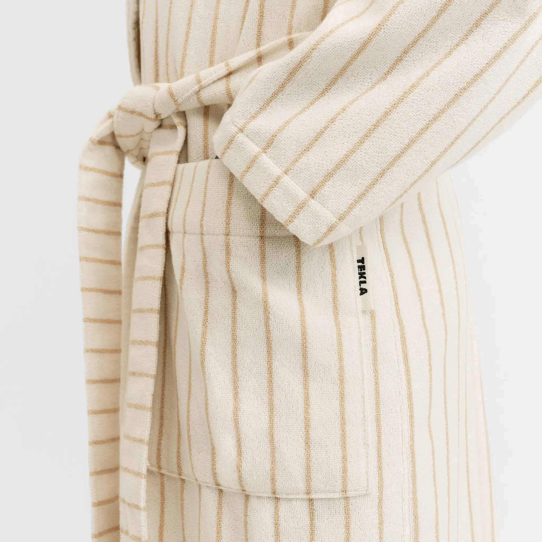 Hooded Sienna Stripes badekåpe