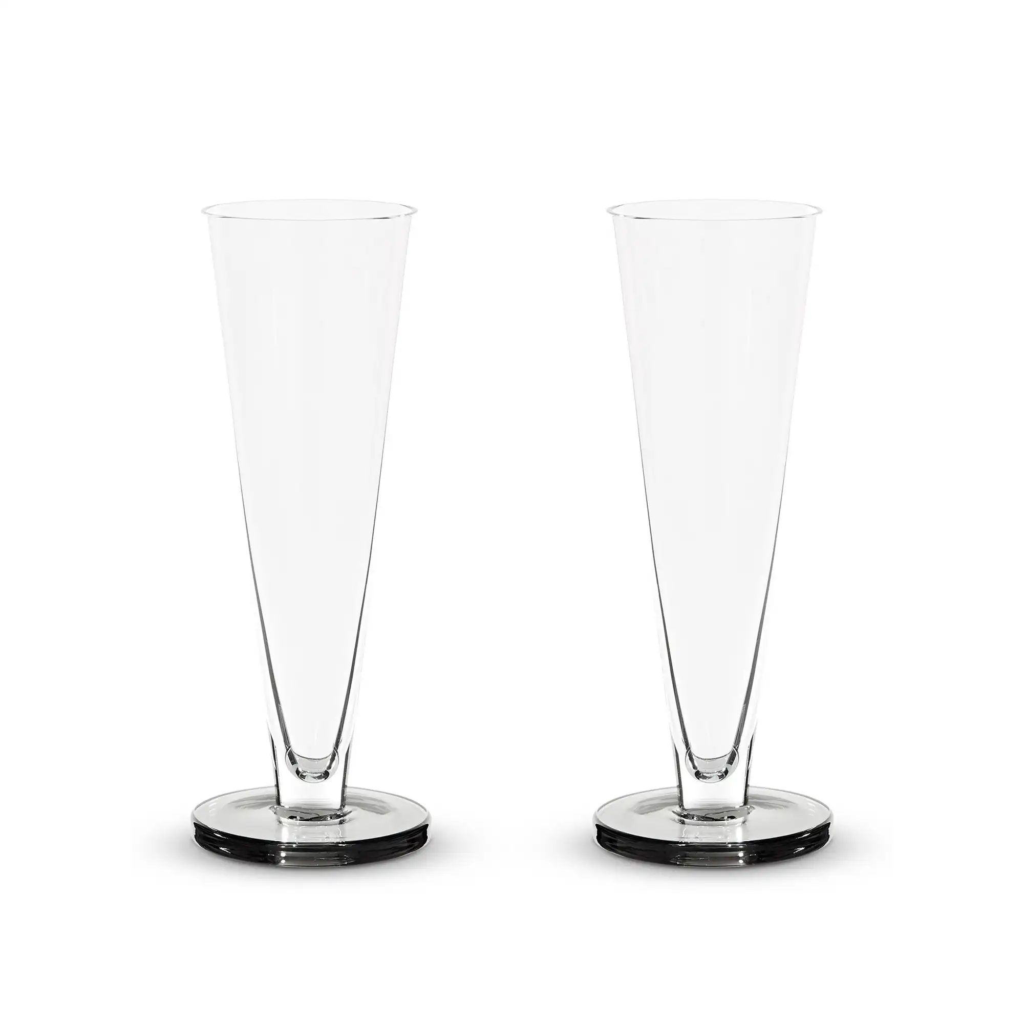 Puck Flute Glass - Set of 2