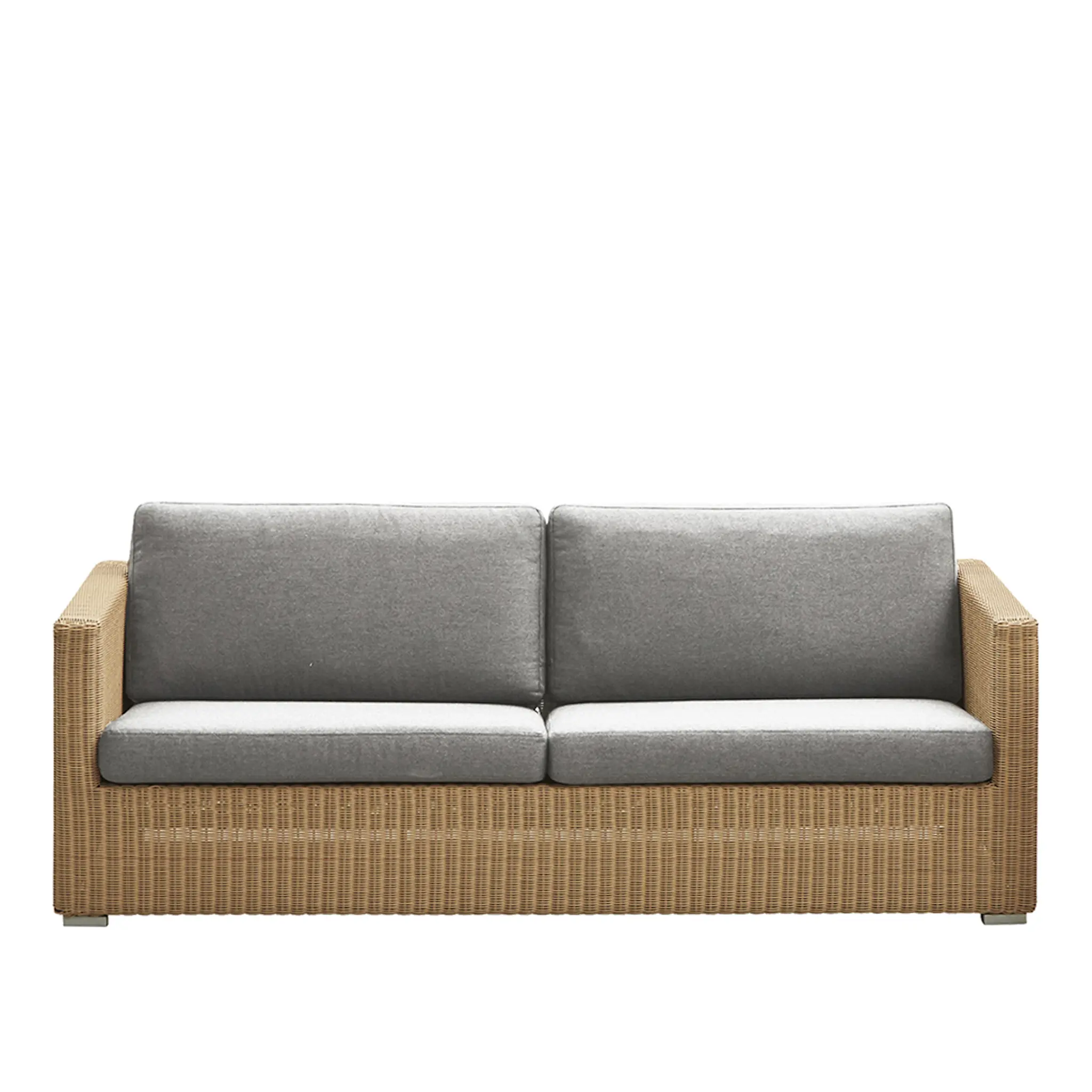 Chester 3 seater outdoor sofa cushion set – Light grey, Cane-line Natté