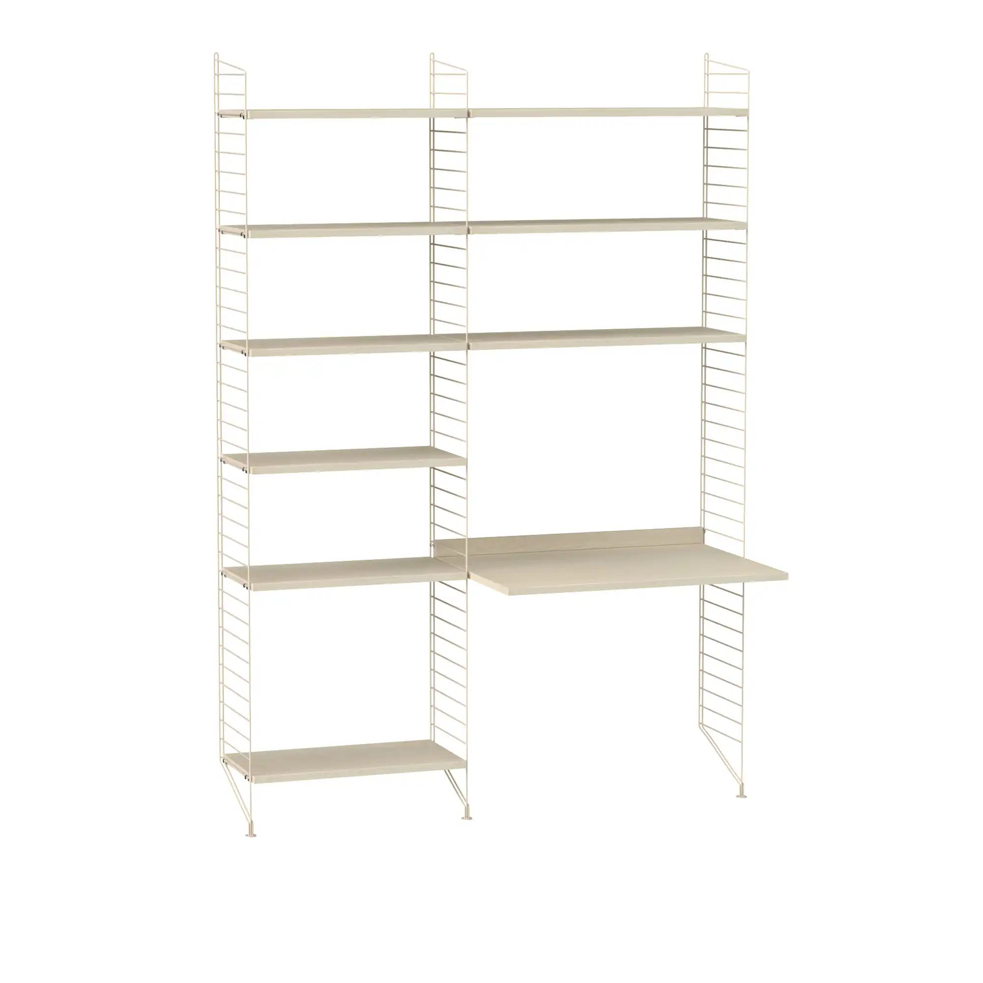 Kontor hyllesystem B ask/beige
