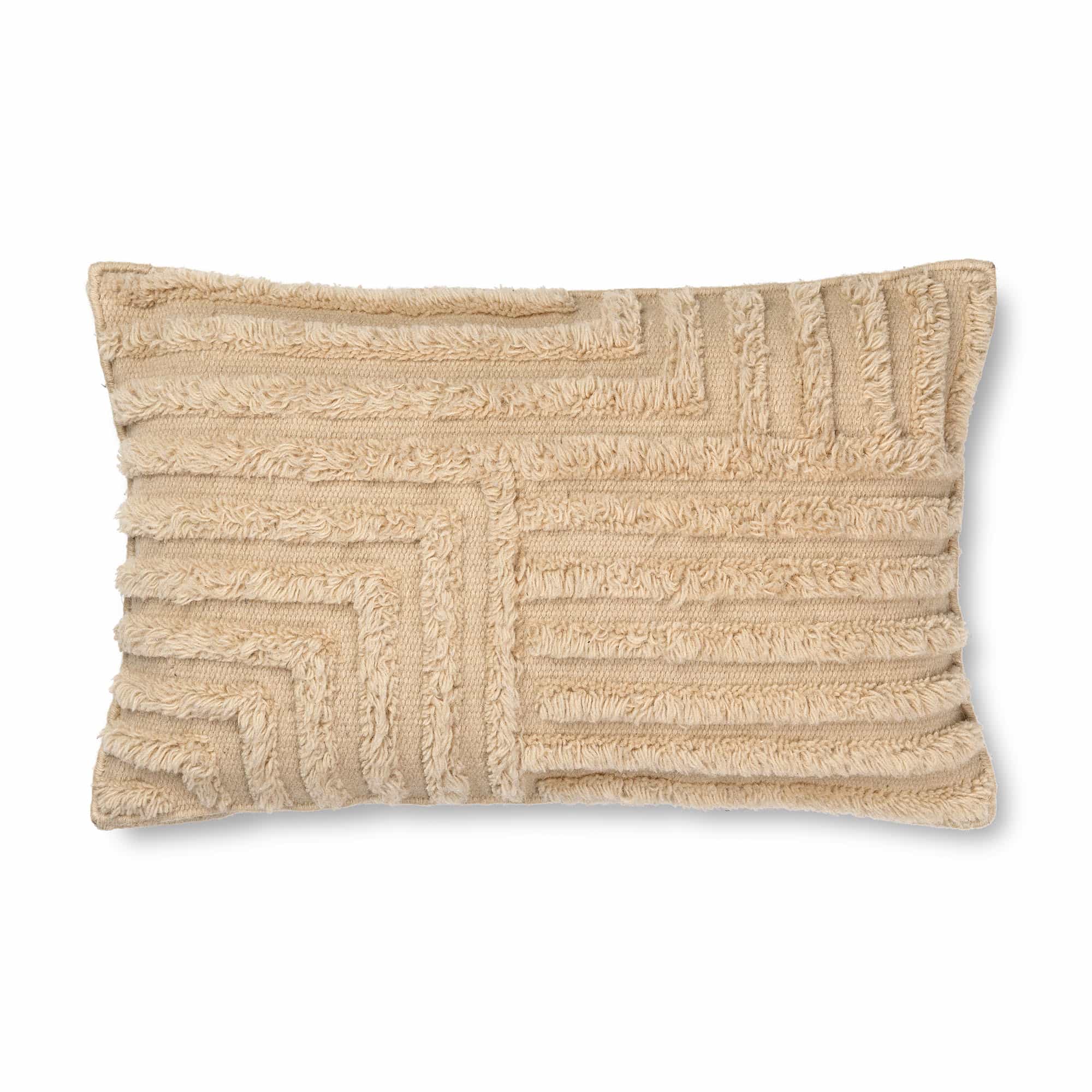 Crease Wool Cushion Rectangular