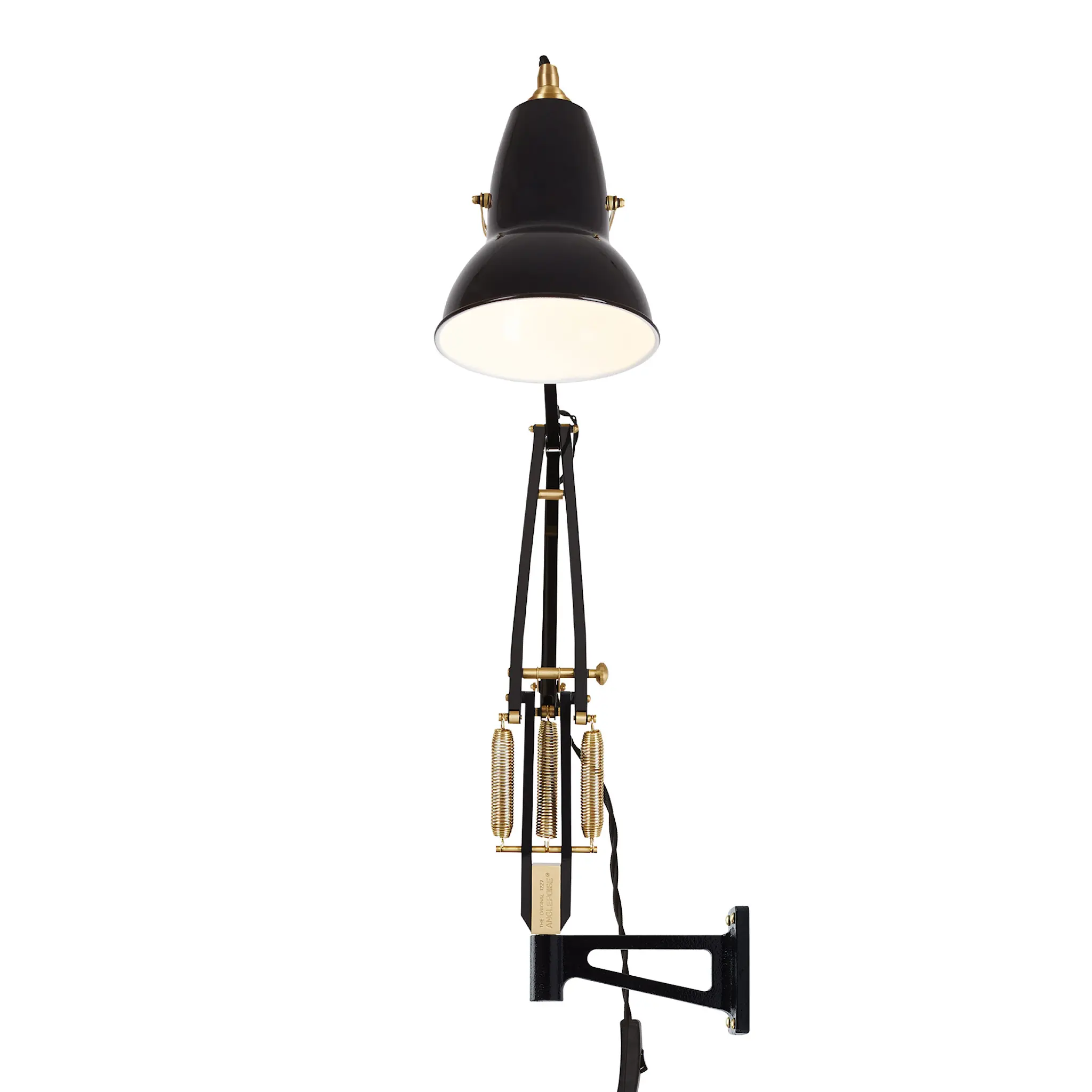 Original 1227 Brass Lamp With Wall Bracket