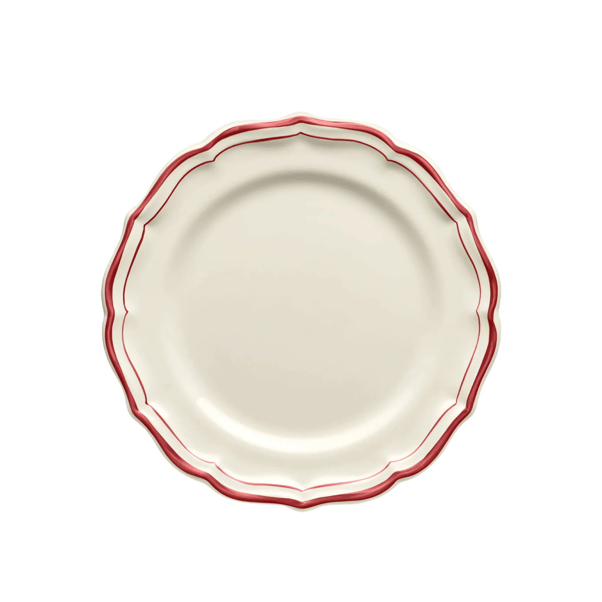Filet desserttallrik 4-pack röd