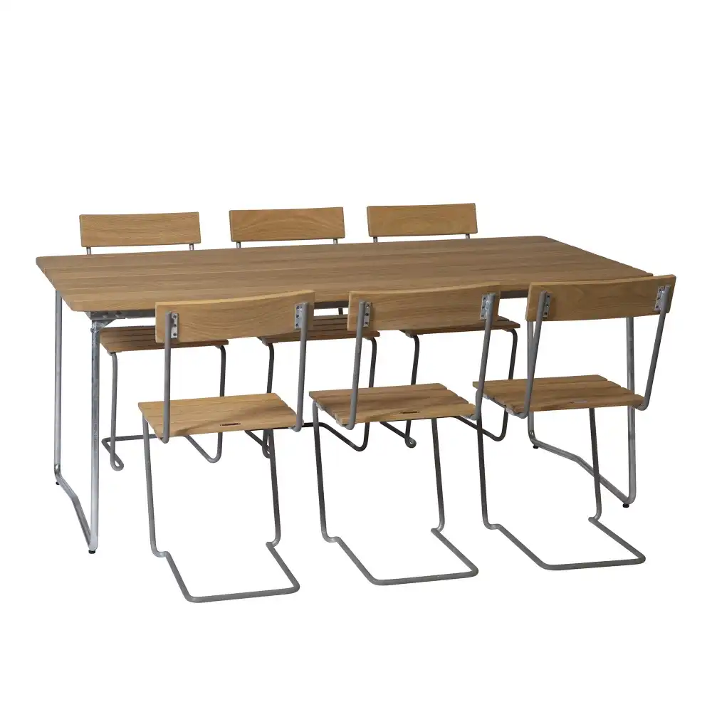 Klassisk spisestuesett B31 bord og 6 stoler 1