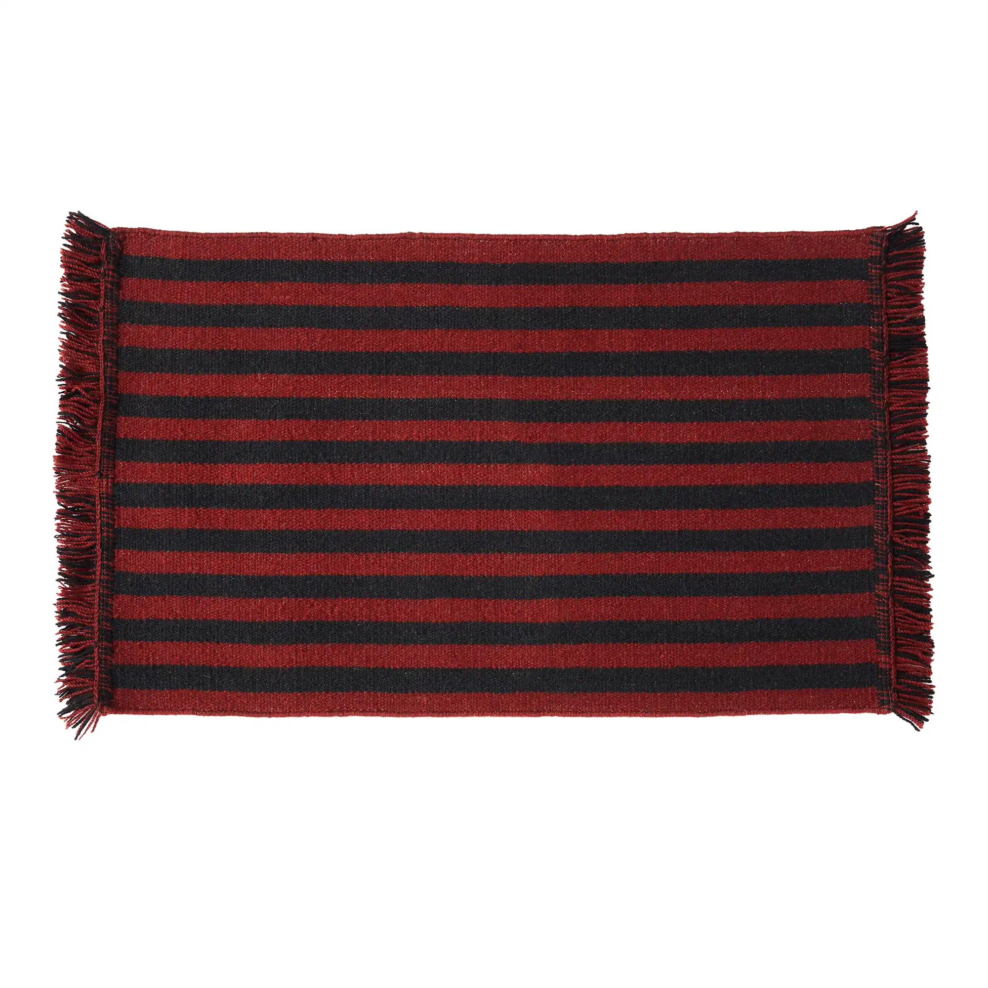 Stripes and Stripes Wool L95 x W52 - Cherry