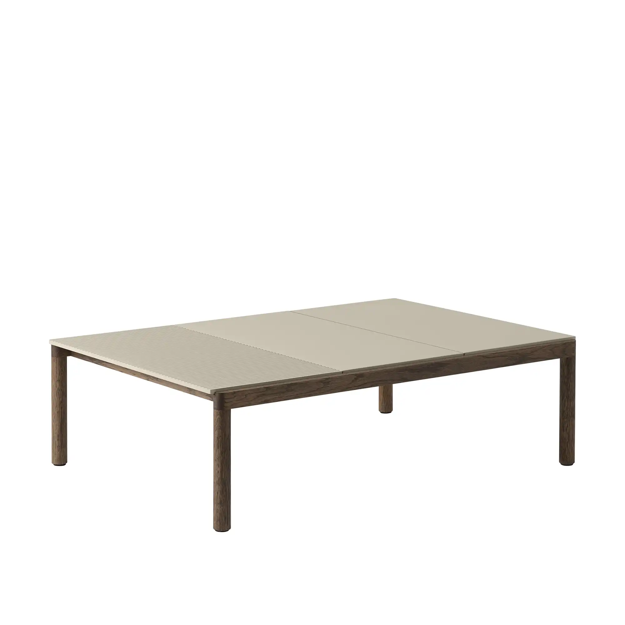 Couple Coffee Table 2 Plain 1 Wavy  120 x 84 x 35