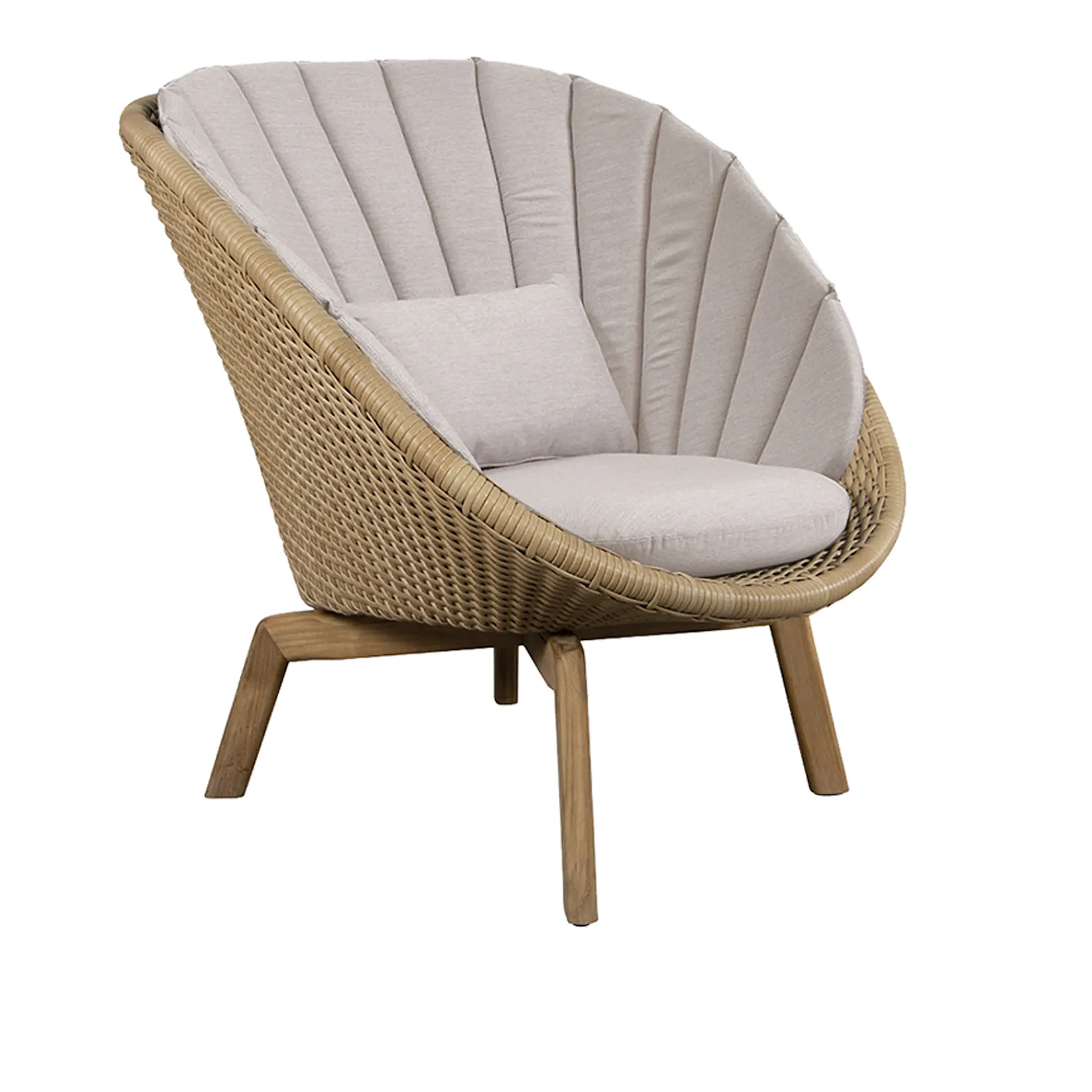 Peacock lounge chair cushion set – Sand