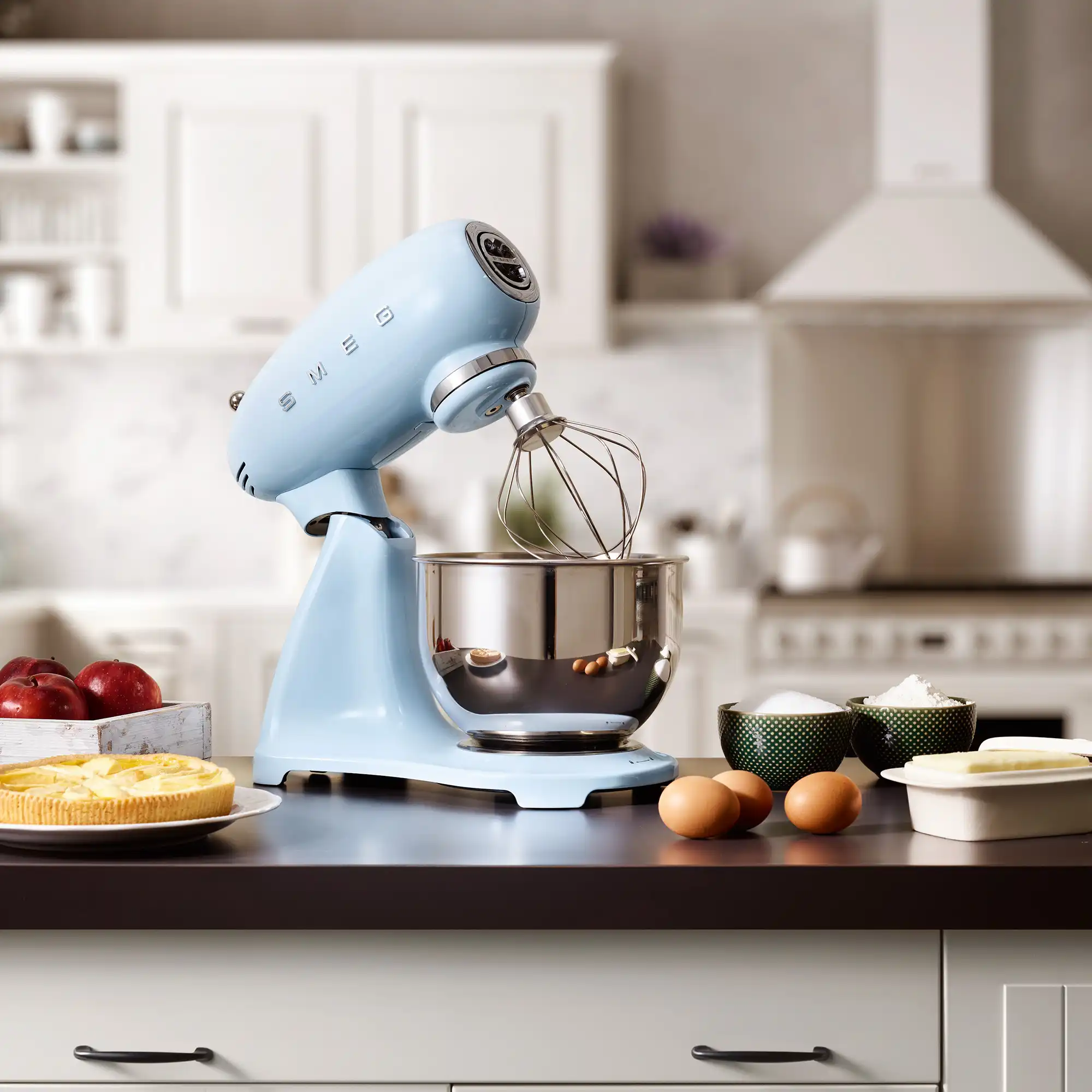 Smeg Stand Mixer Full Color Pastel Blue