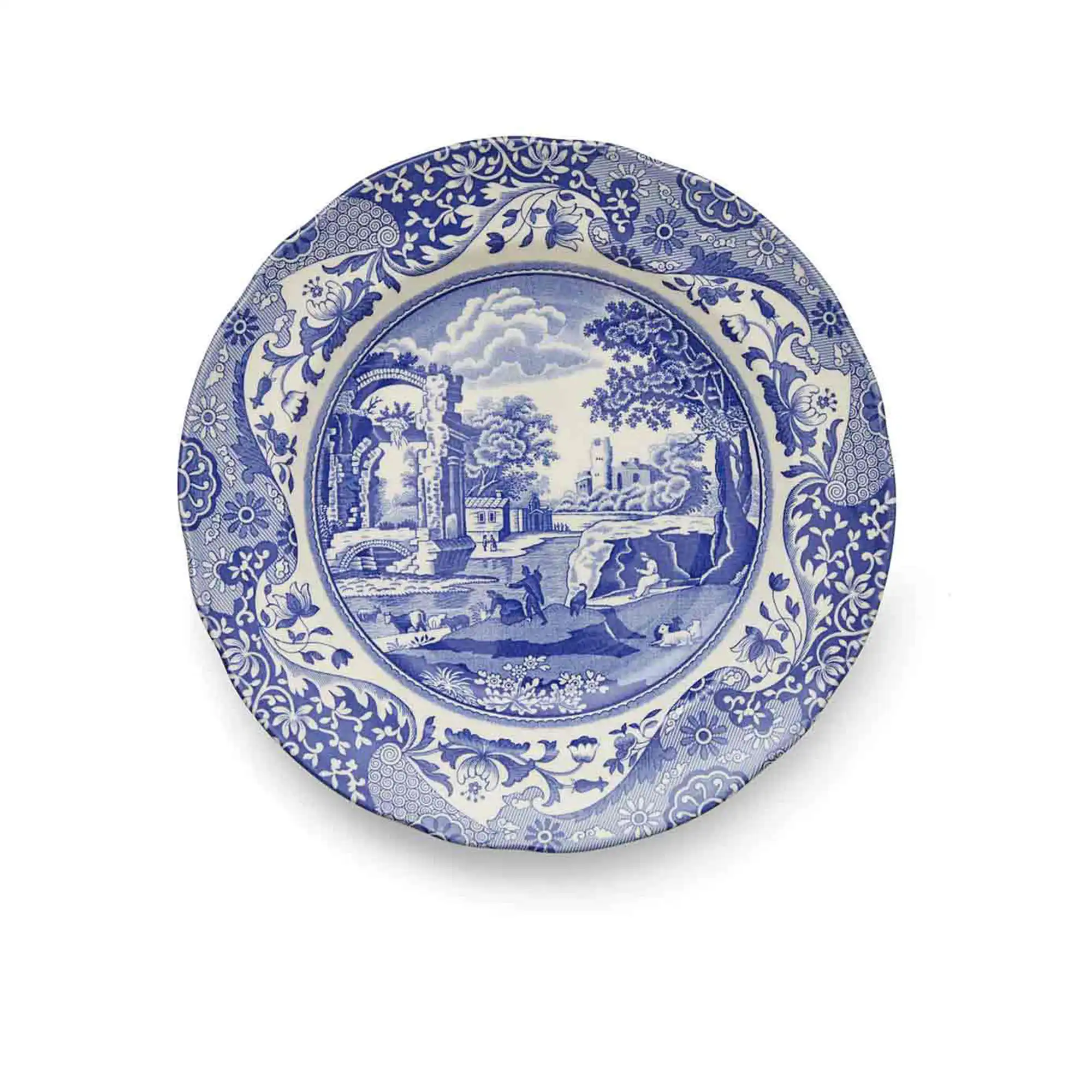 Blue Italian tallerken 23cm