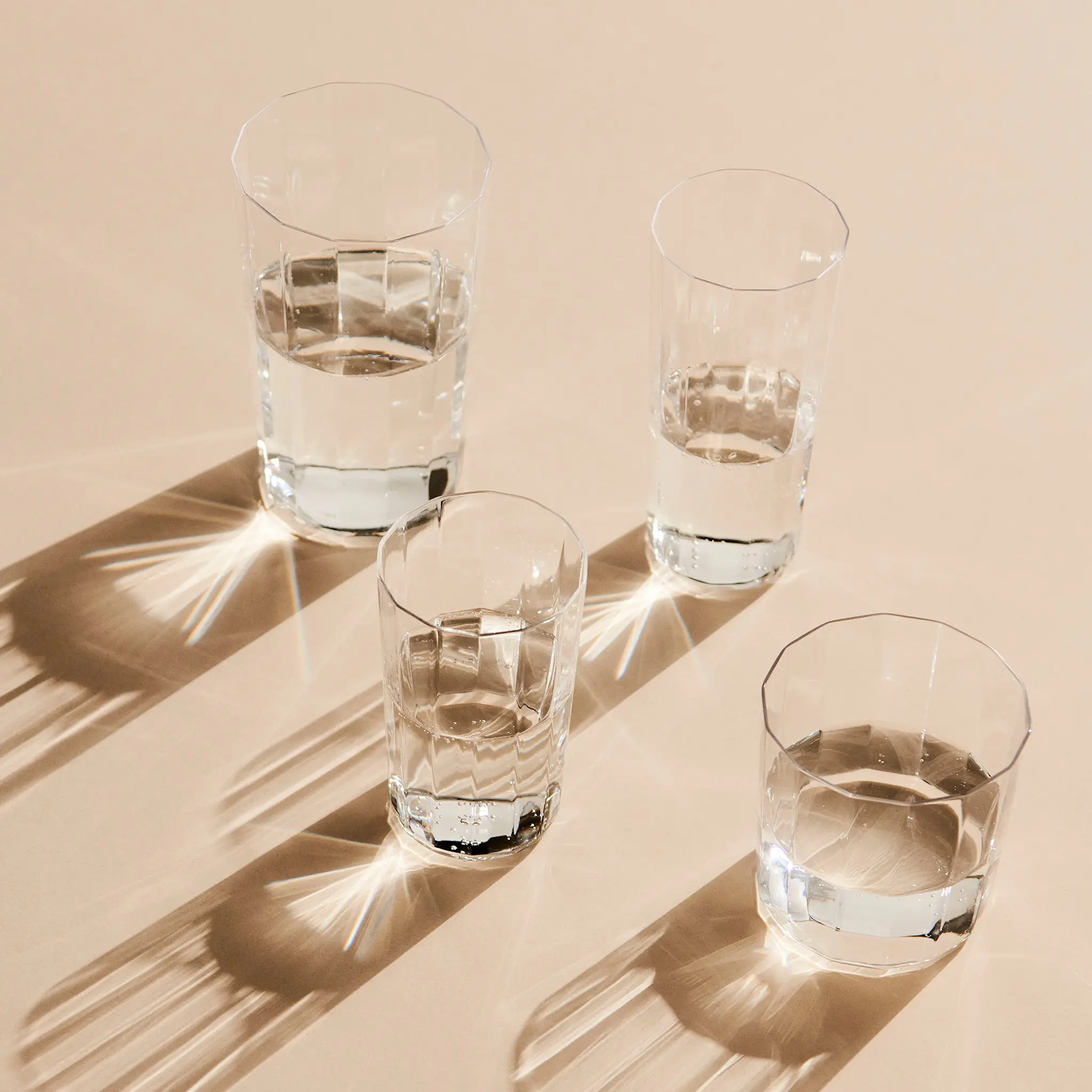 Angle drikkeglass Tall 4-pakning