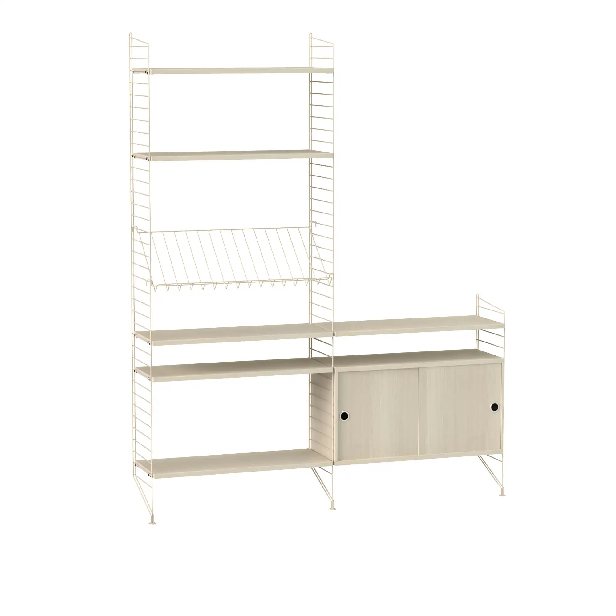 Stue hyllesystem K ask/beige