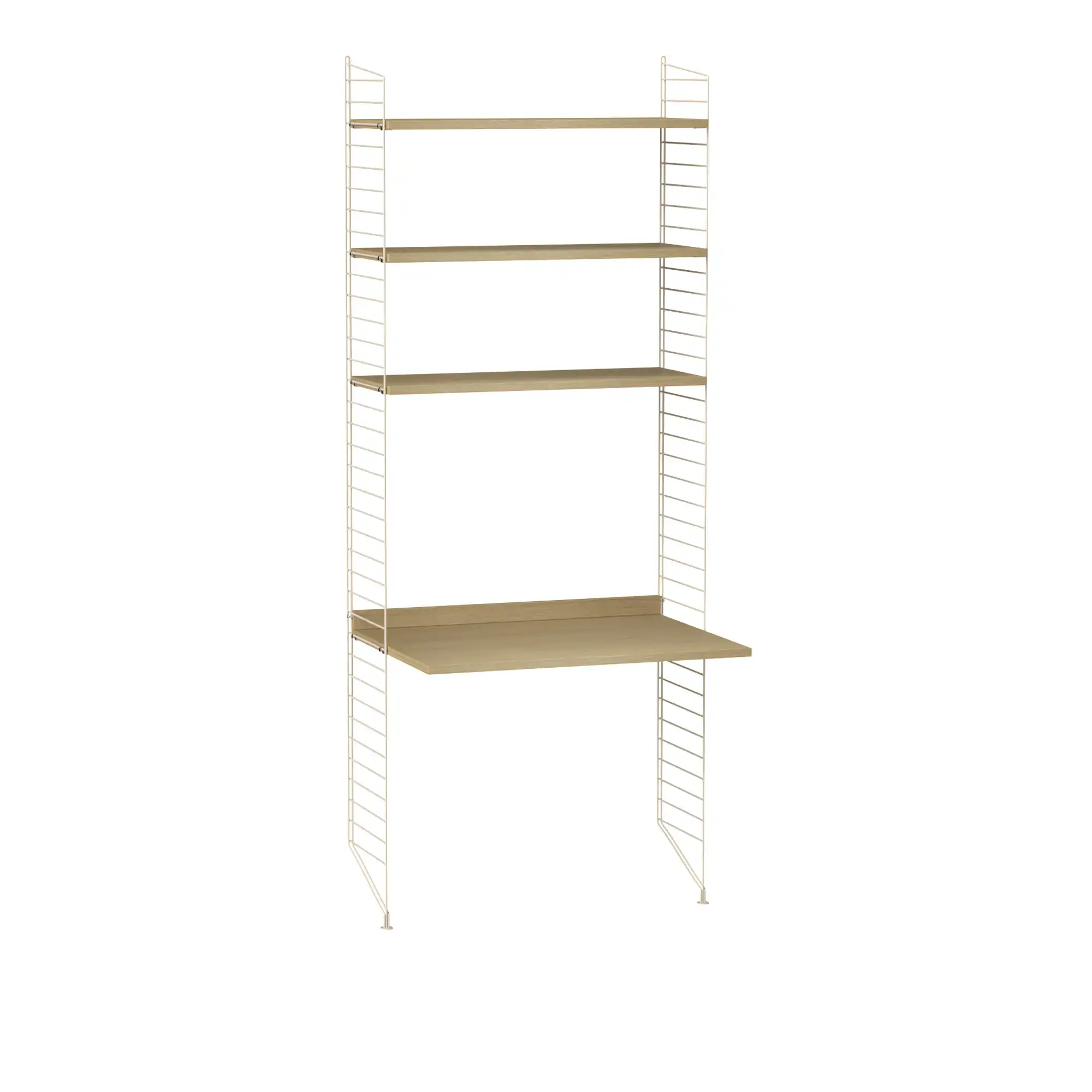Kontor hyllesystem A eik/beige