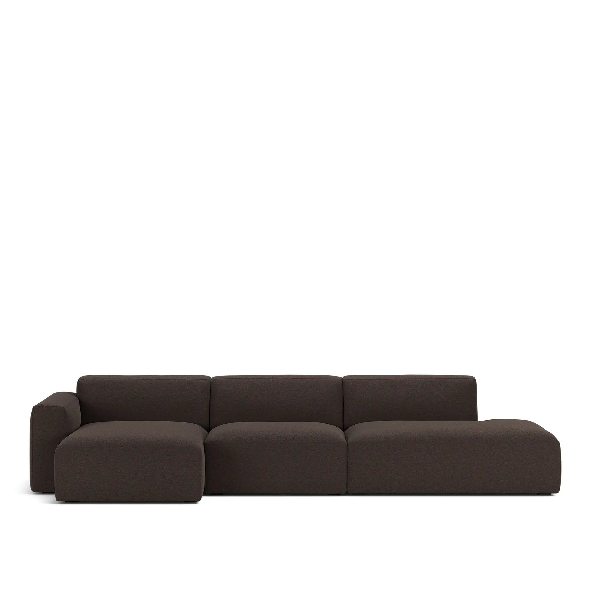 Brick 3-seters sofa sjeselong åpen ende høyre