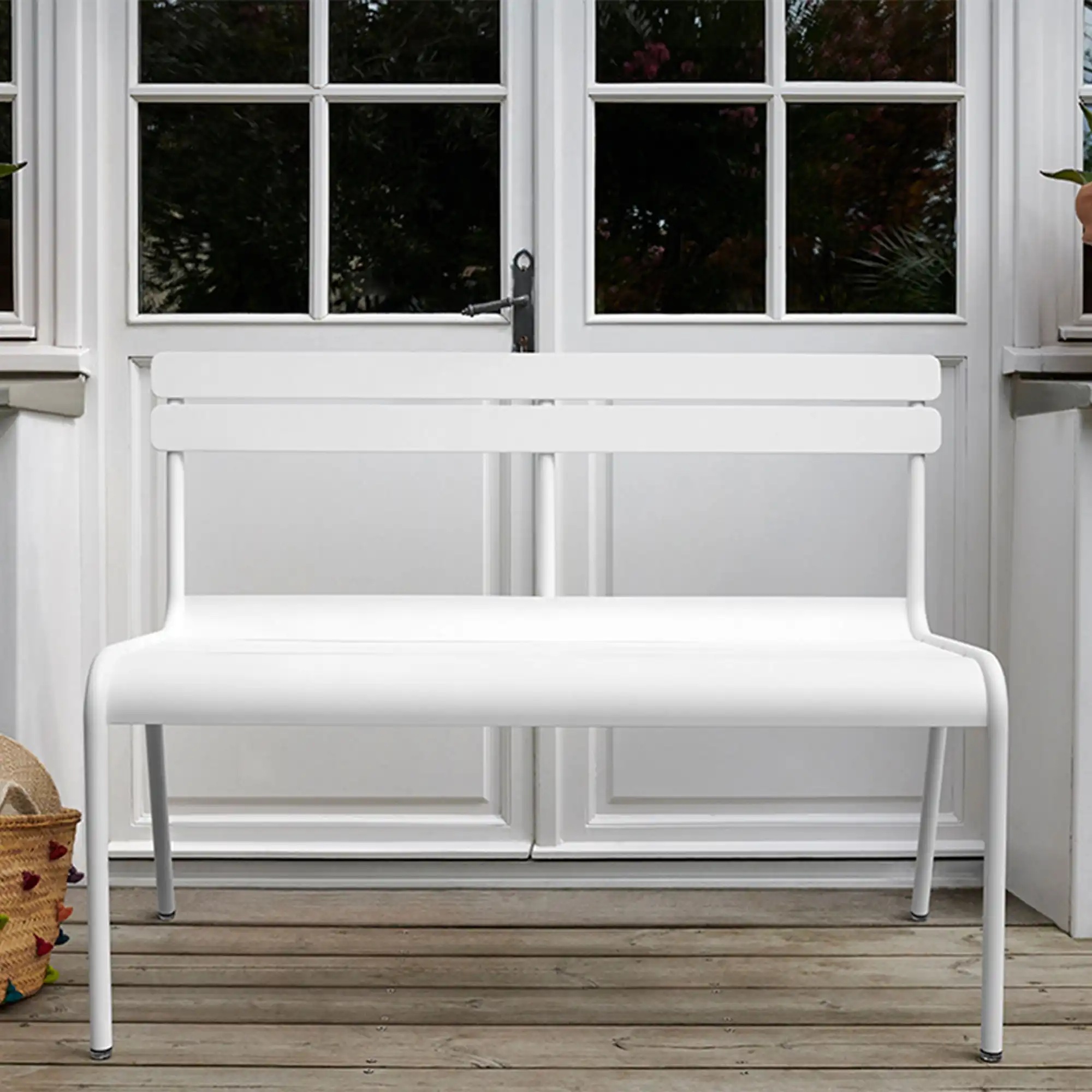 Luxembourg Bench with Backrest Storm Grey 26