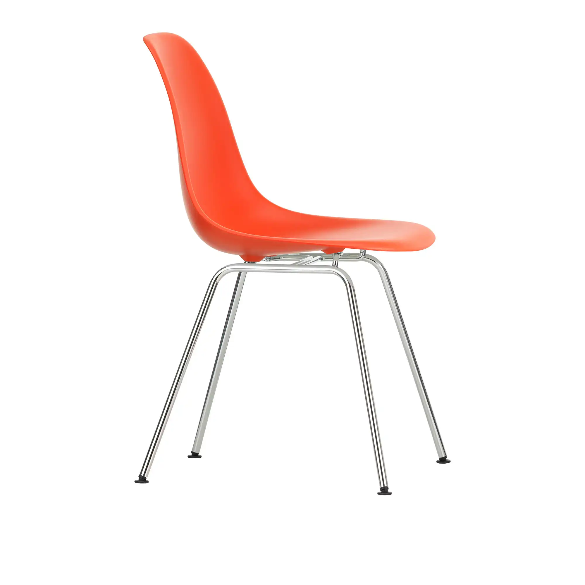 Eames Plastic Chair DSX - 03 Poppy Red - Chrome Base