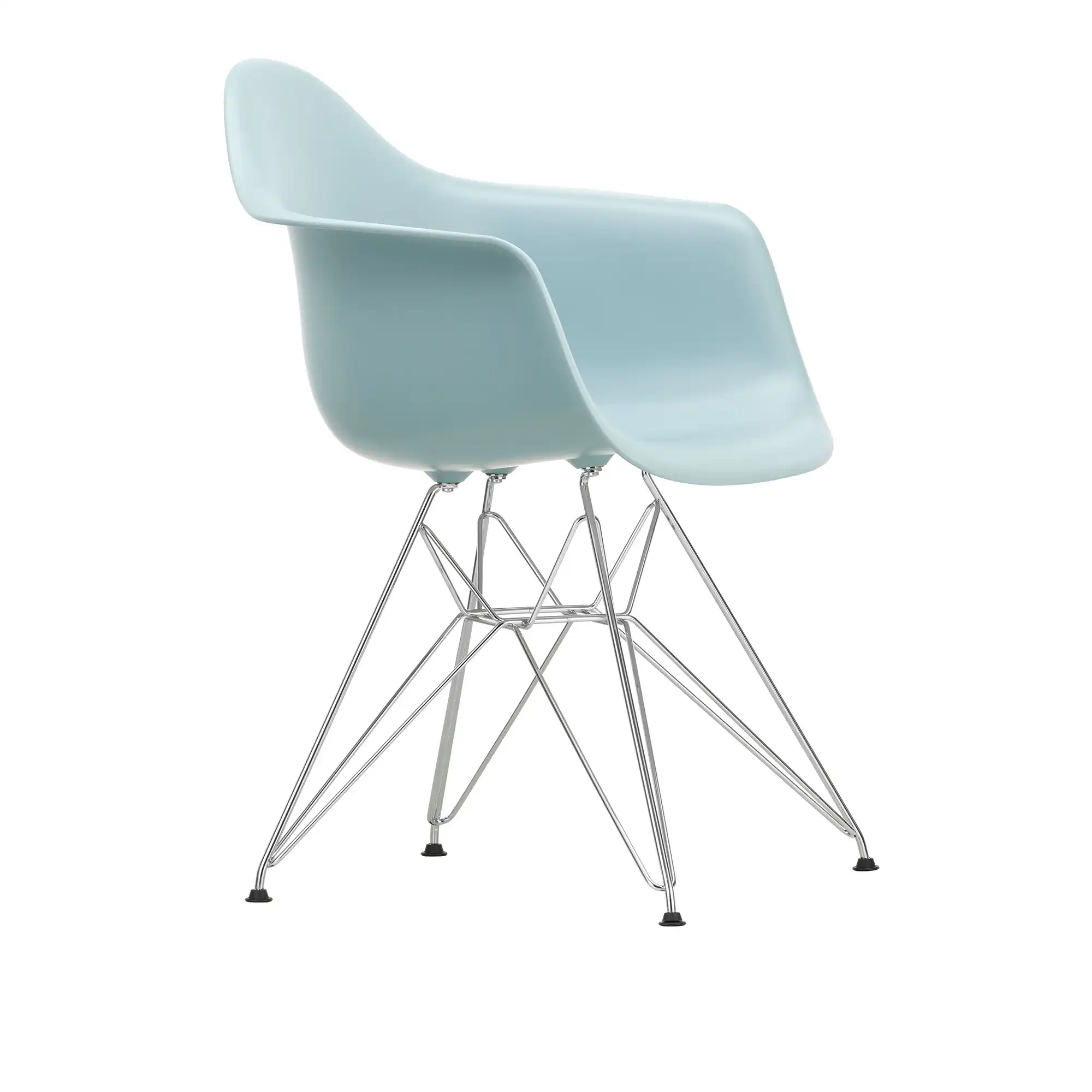 Eames Plastic Armchair DAR - 23 Ice Grey - Chrome Base